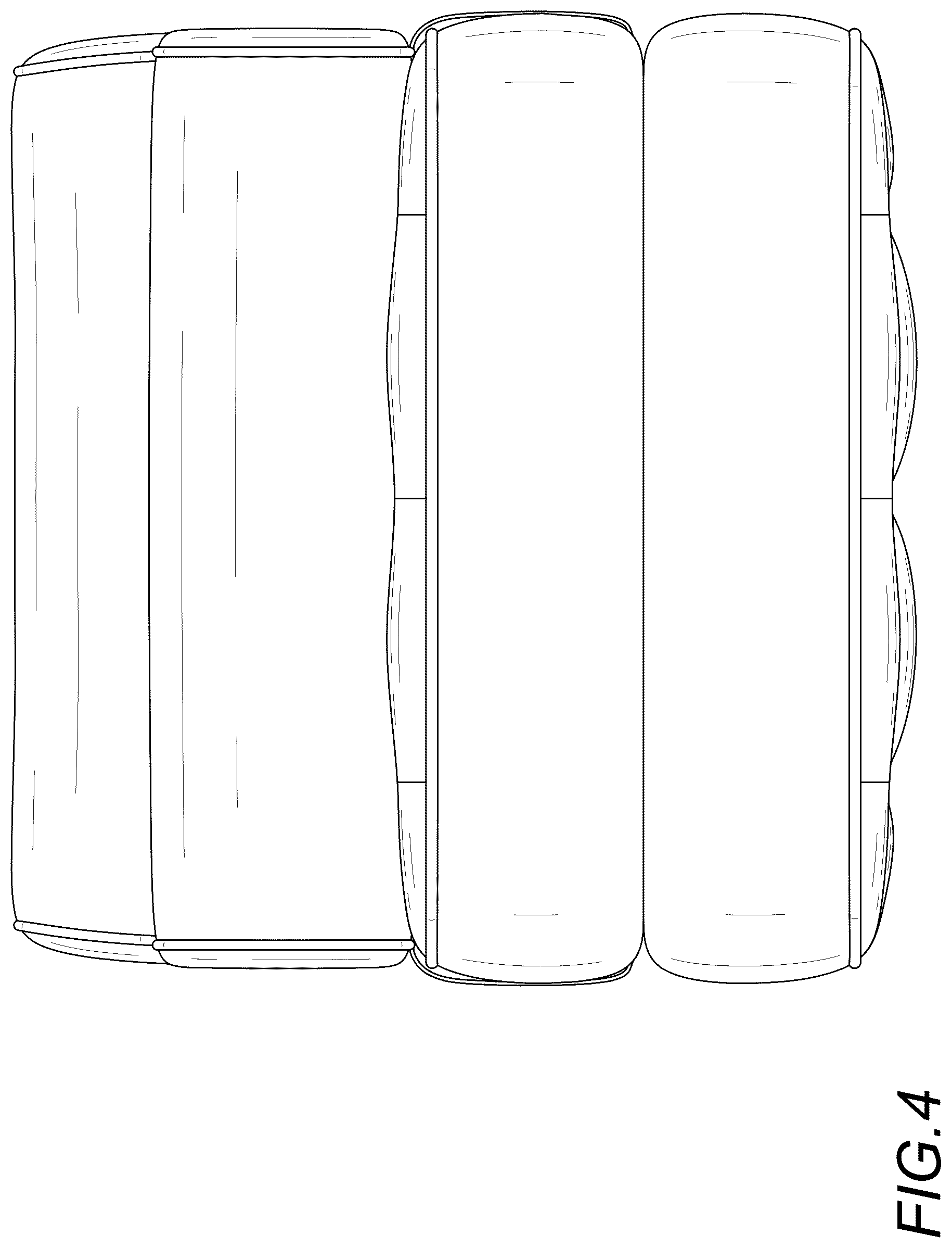 Patent USD1076470 Figure 4 – Tufted foldable sofa