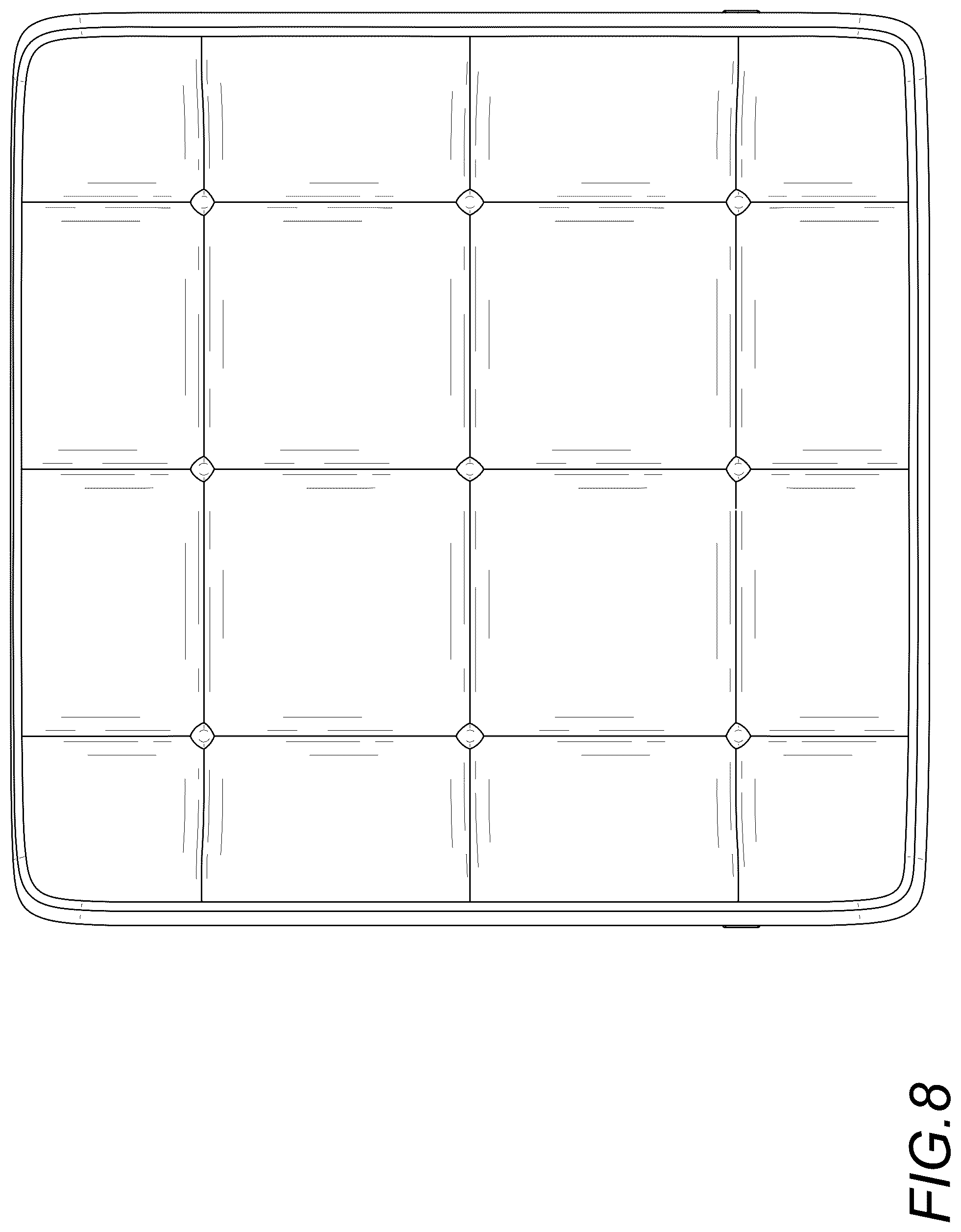 Patent USD1076470 Figure 8 – Tufted foldable sofa