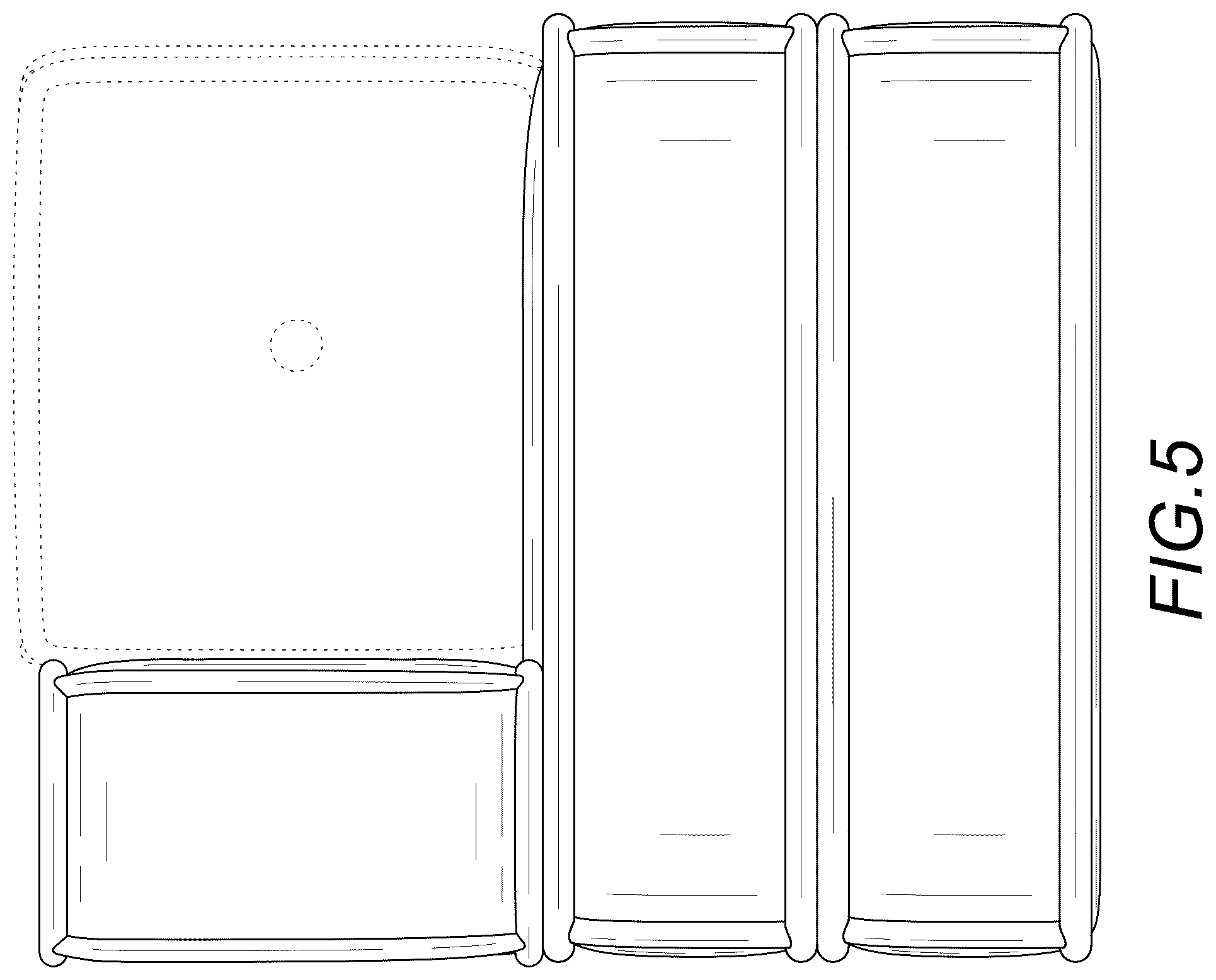 Patent USD1076471 Figure 5 – Sofa bed