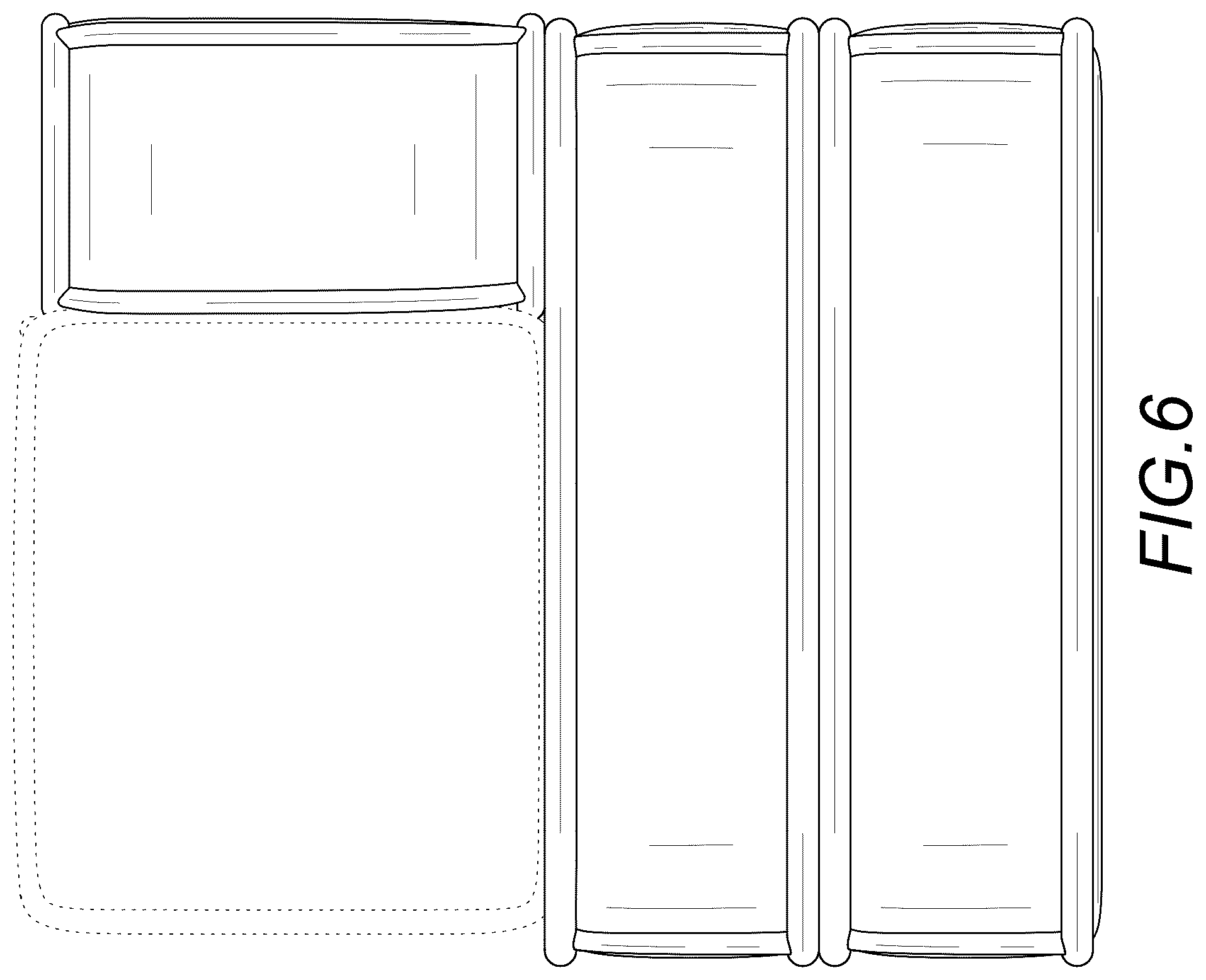 Patent USD1076471 Figure 6 – Sofa bed