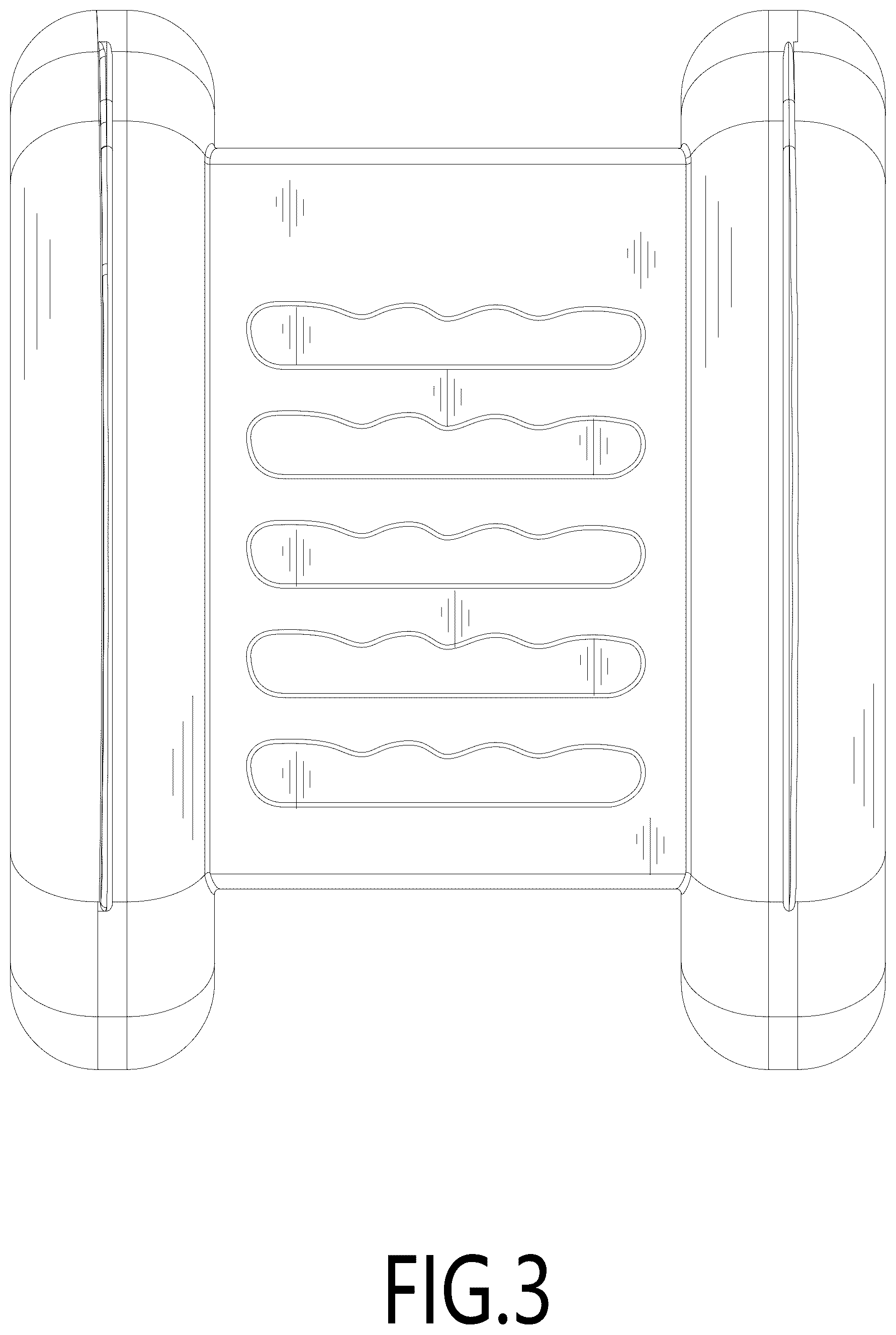 Patent USD1076473 Figure 3 – Inflatable rocking chair sofa