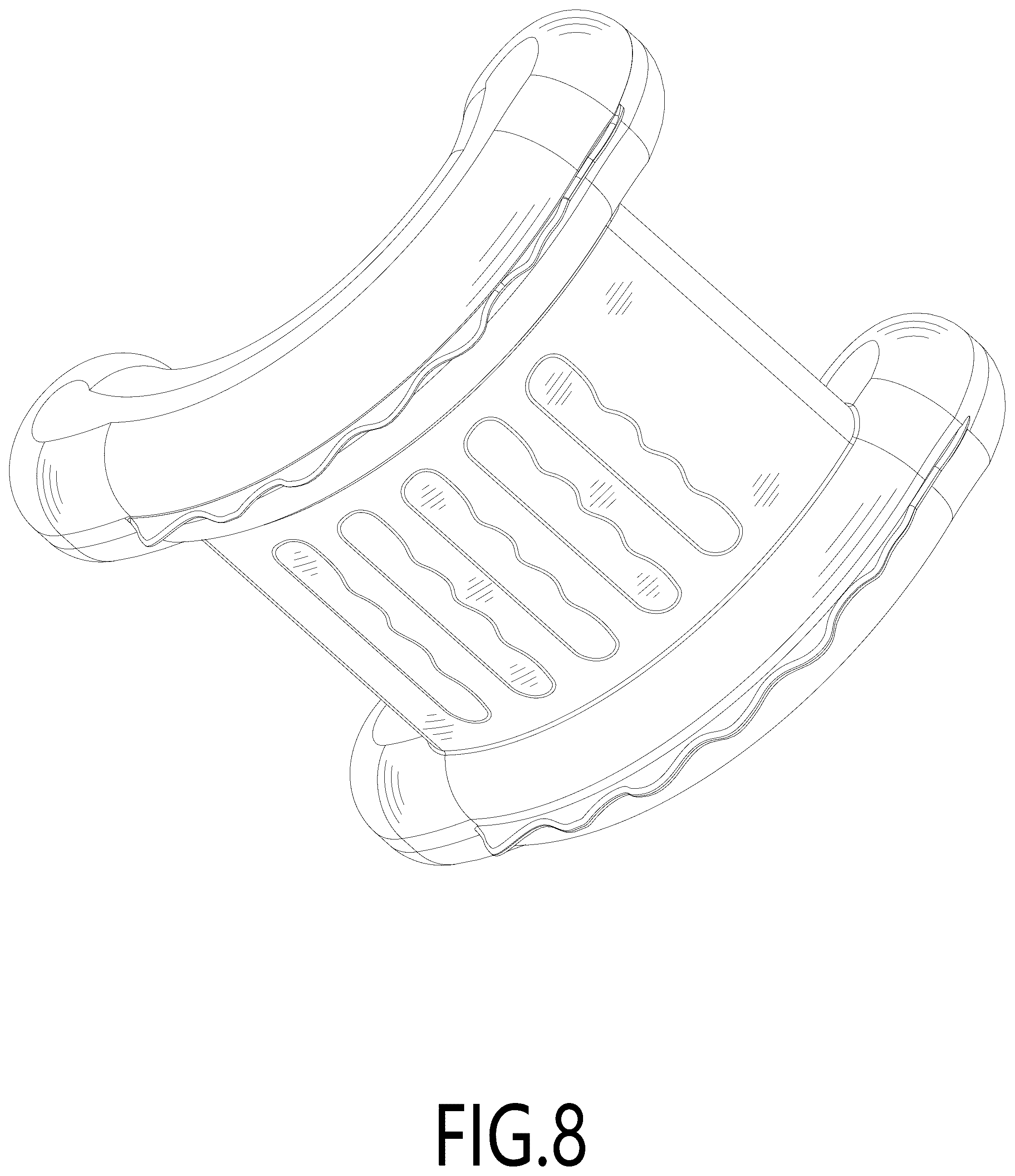 Patent USD1076473 Figure 8 – Inflatable rocking chair sofa