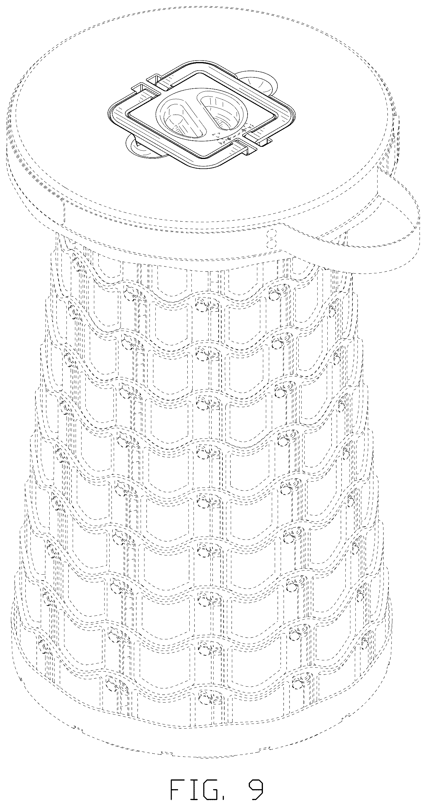 Patent USD1076475 Figure 9 – Folding stool