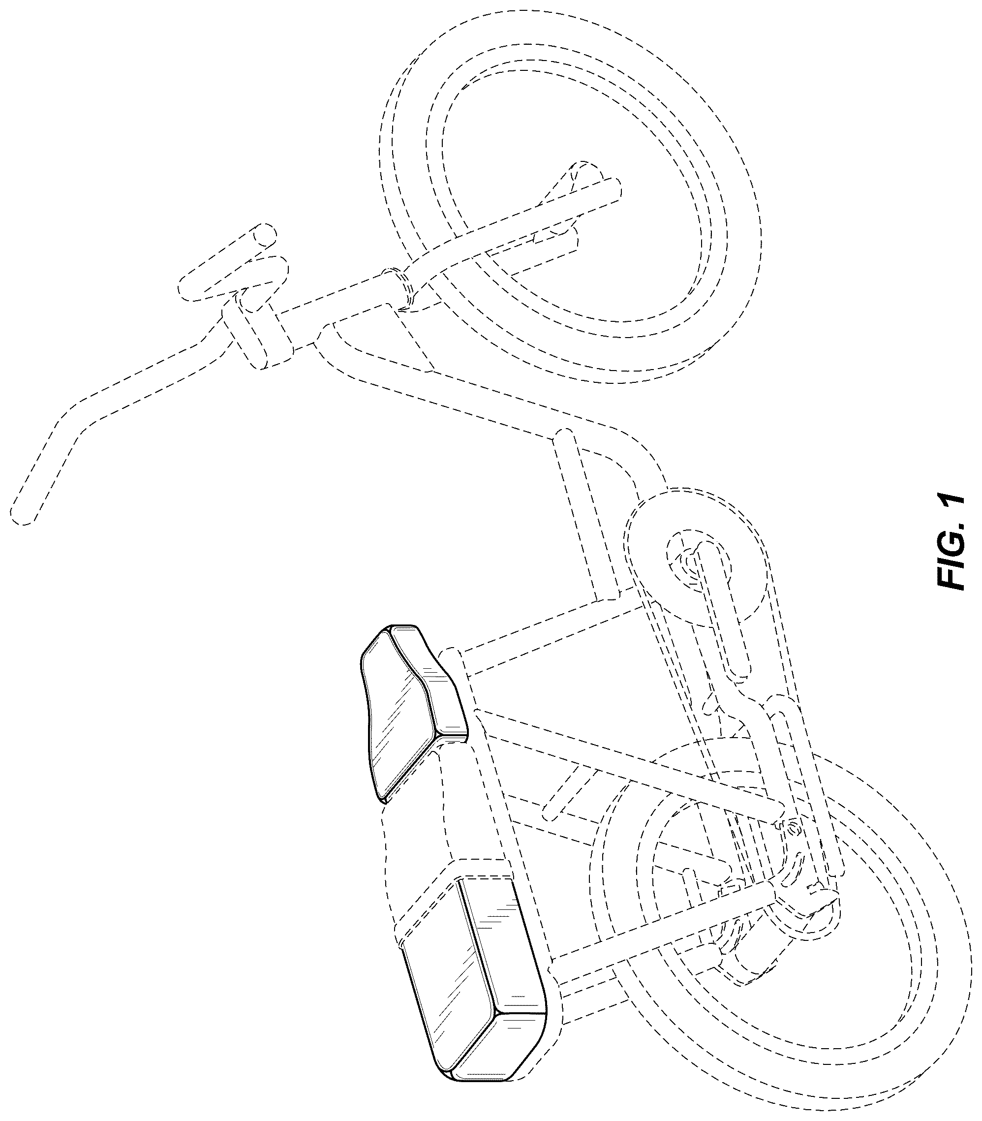 Patent USD1076477 Figure 1 – Bicycle seat
