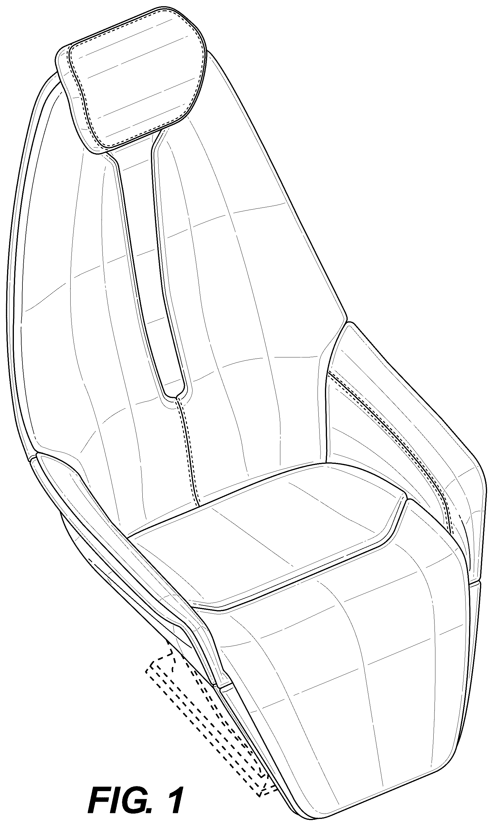 Patent USD1076479 Figure 1 – Cabin seat
