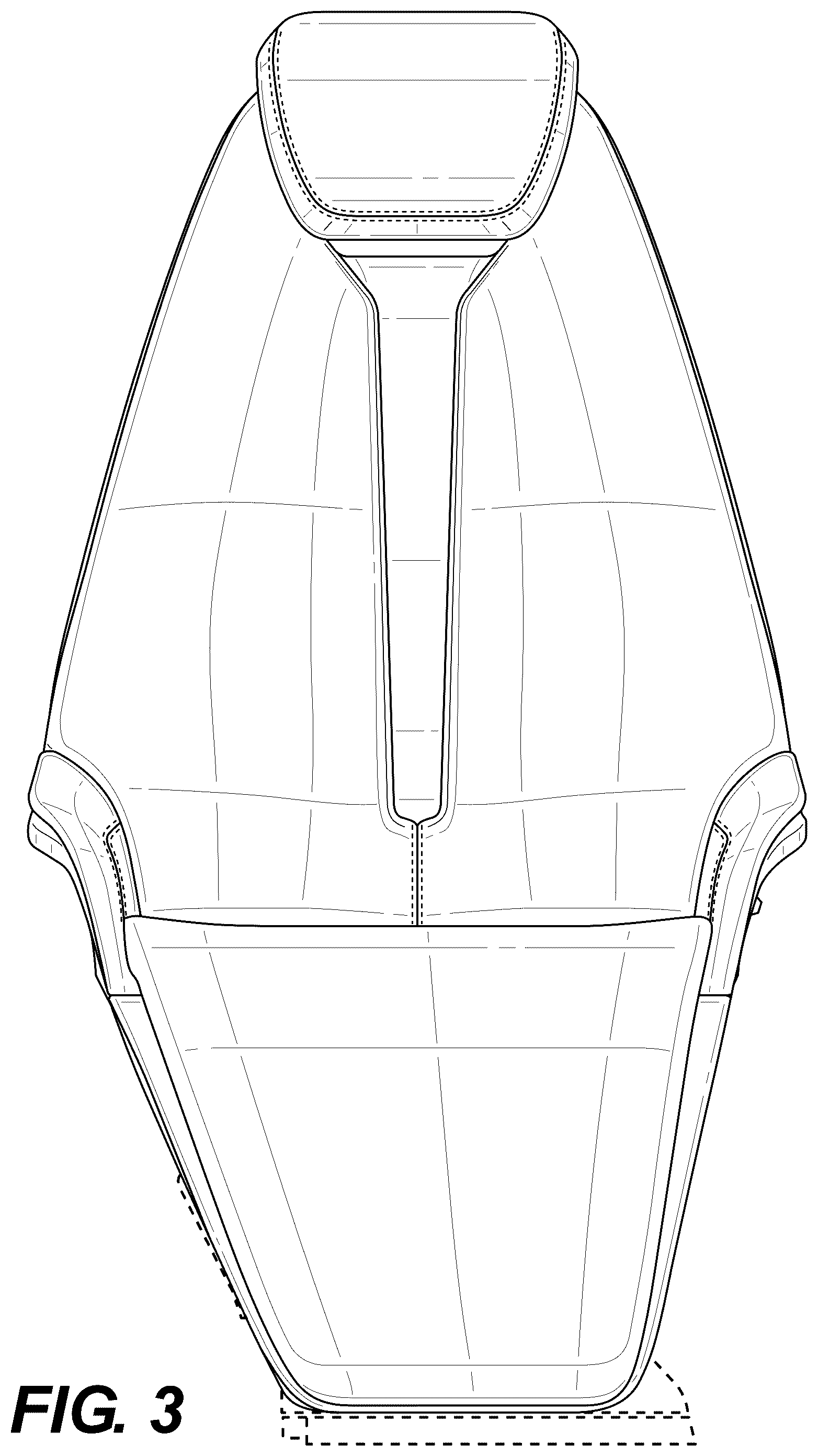 Patent USD1076479 Figure 3 – Cabin seat