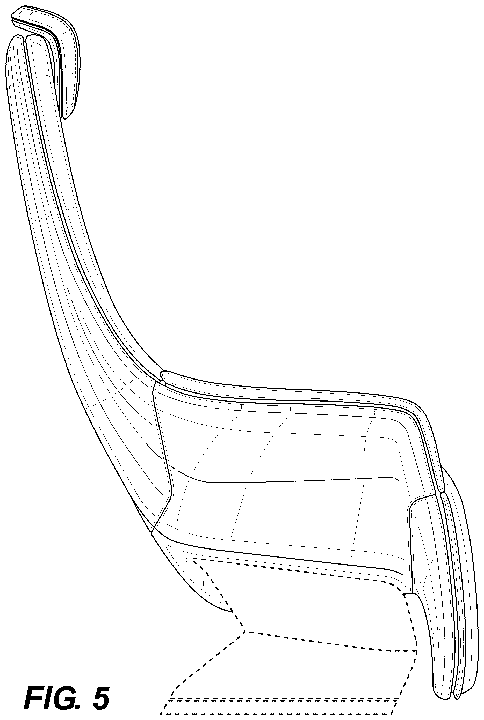 Patent USD1076479 Figure 5 – Cabin seat