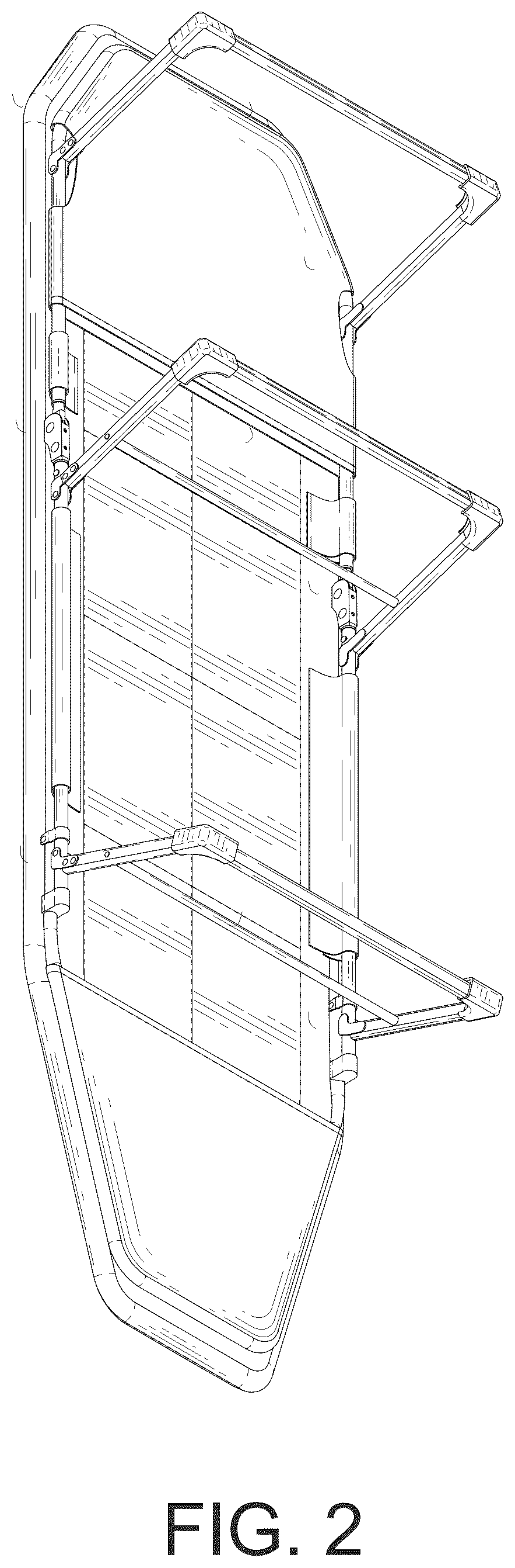 Patent USD1076481 Figure 2 – Outdoor portable folding bed