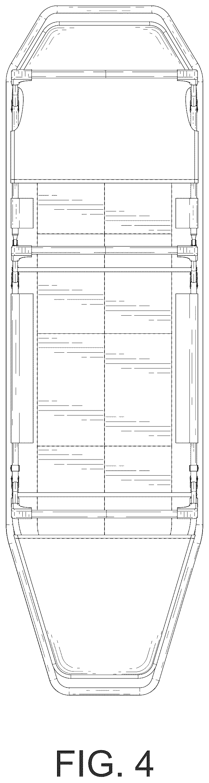Patent USD1076481 Figure 4 – Outdoor portable folding bed
