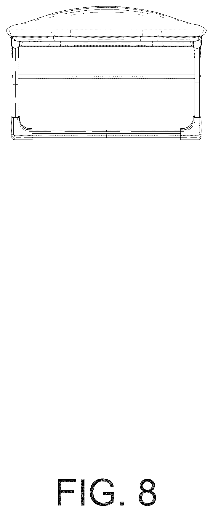 Patent USD1076481 Figure 8 – Outdoor portable folding bed