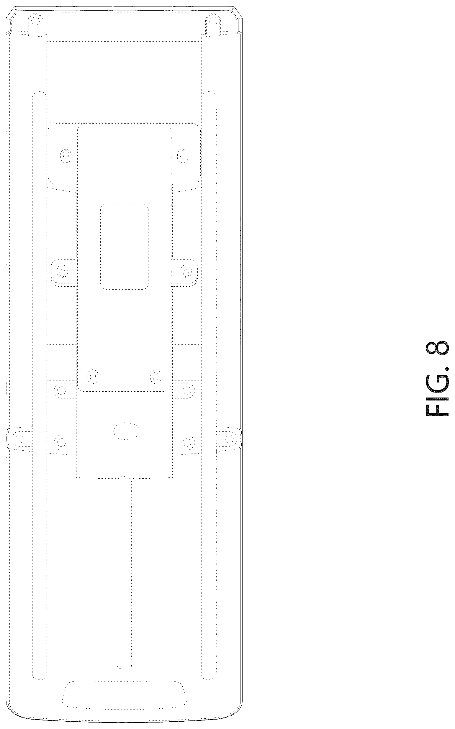 Patent USD1076482 Figure 8 – Pool lounge chair