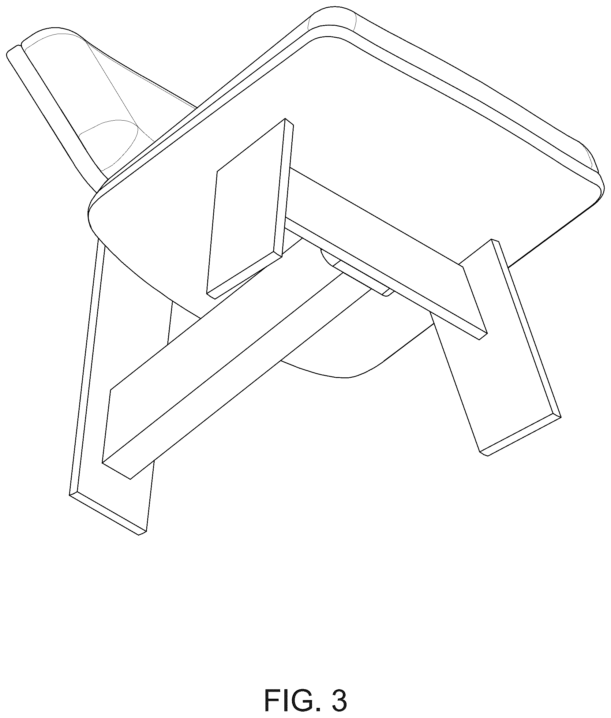 Patent USD1076483 Figure 3 – Chair