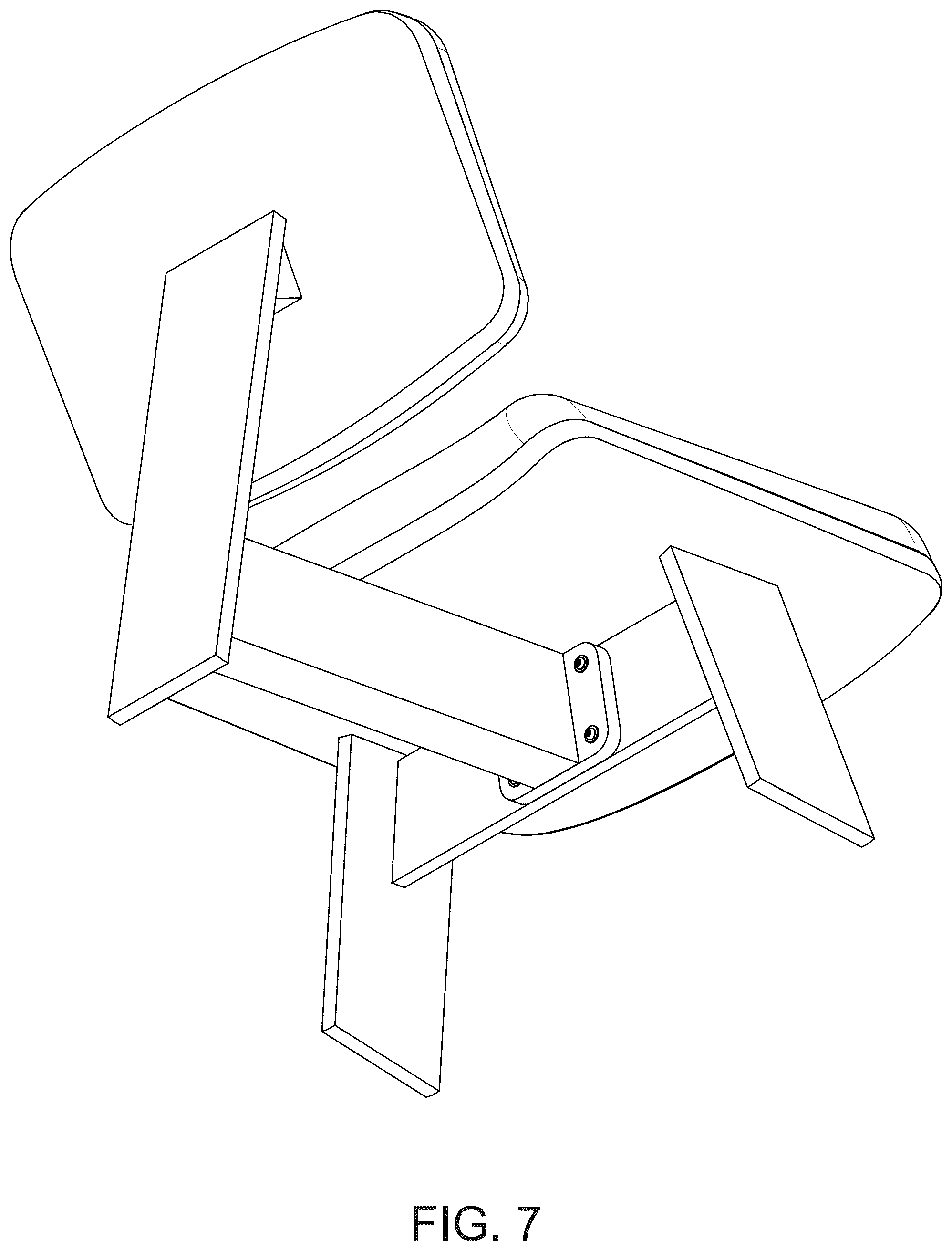 Patent USD1076483 Figure 7 – Chair