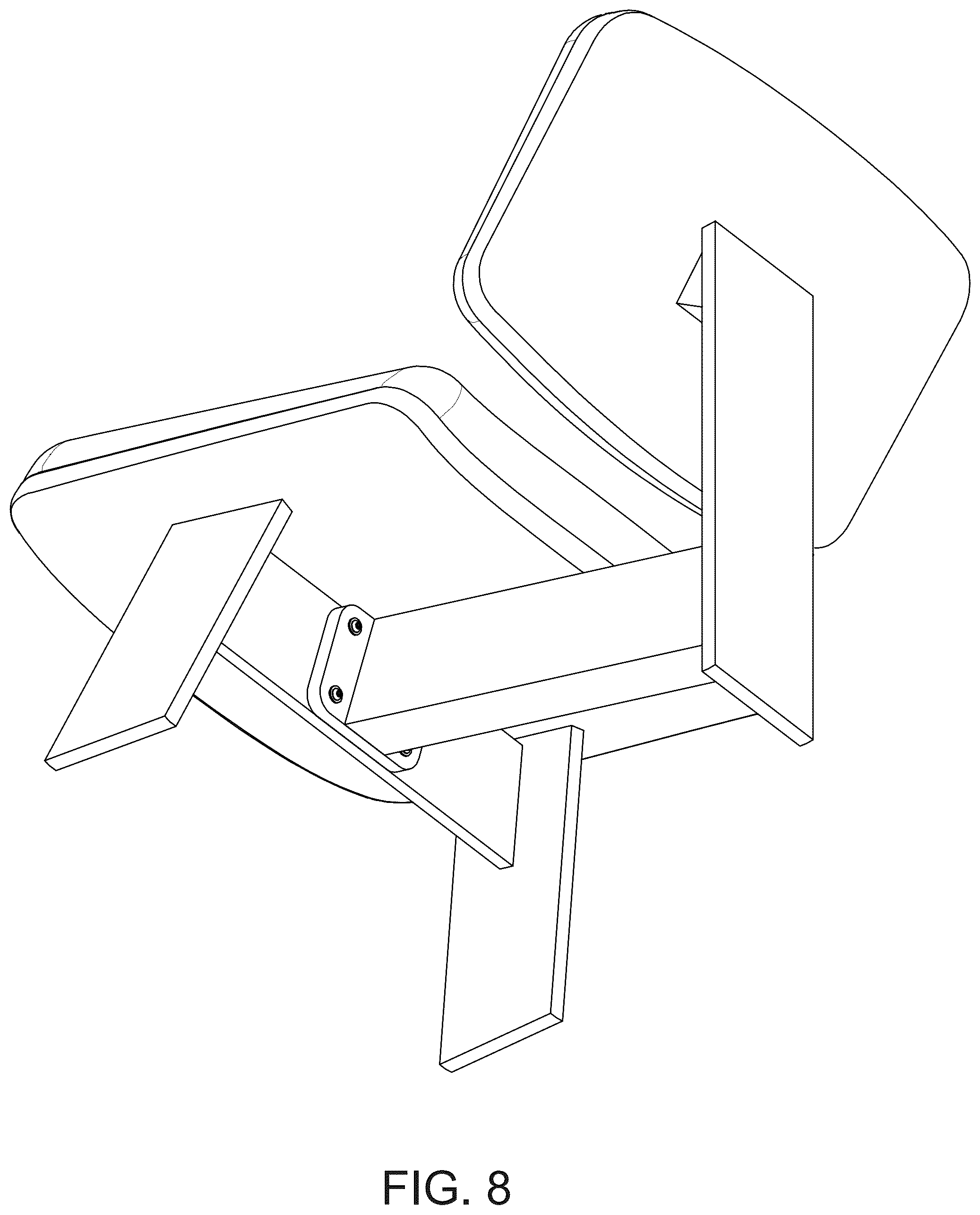 Patent USD1076483 Figure 8 – Chair