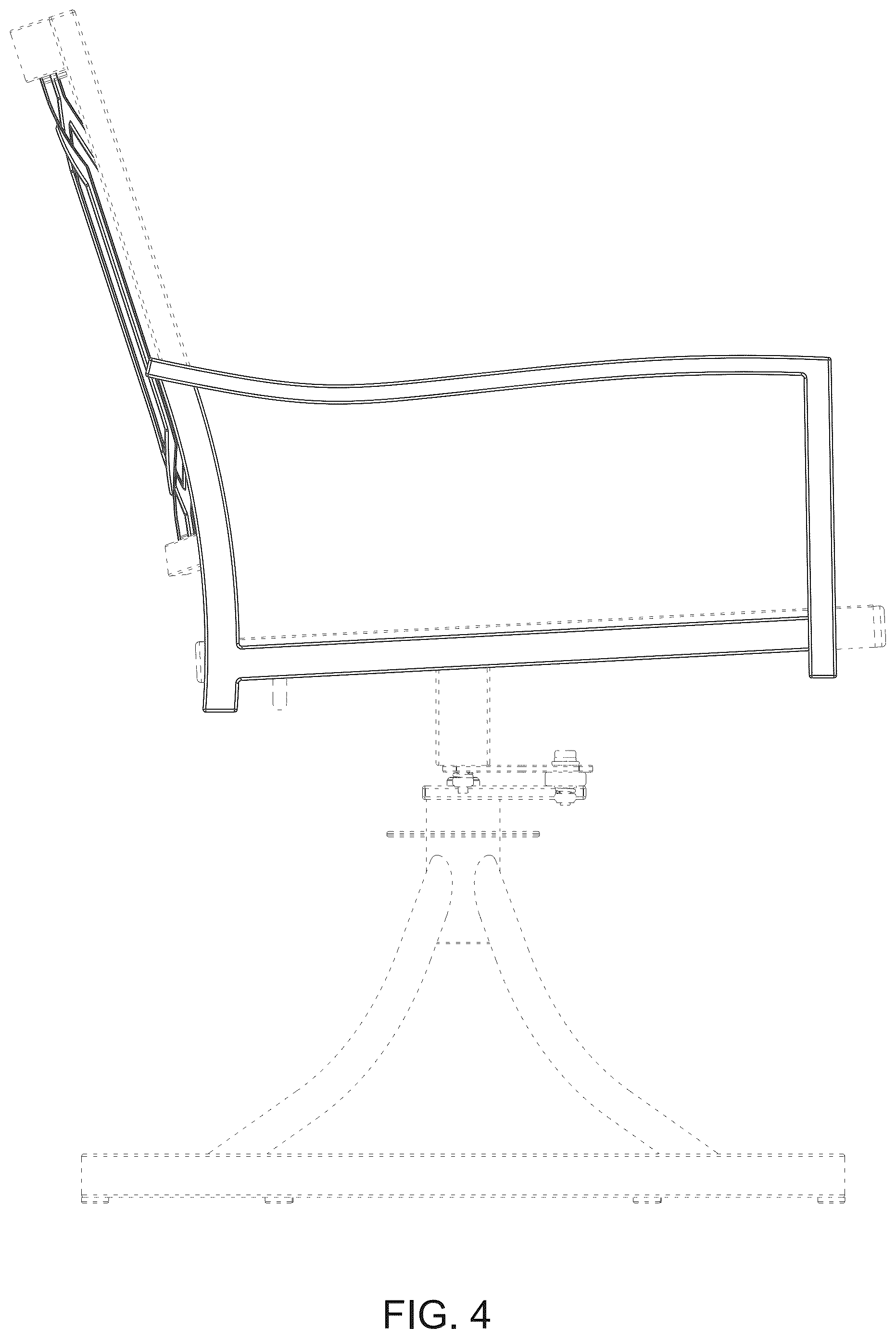 Patent USD1076484 Figure 4 – Swivel chair