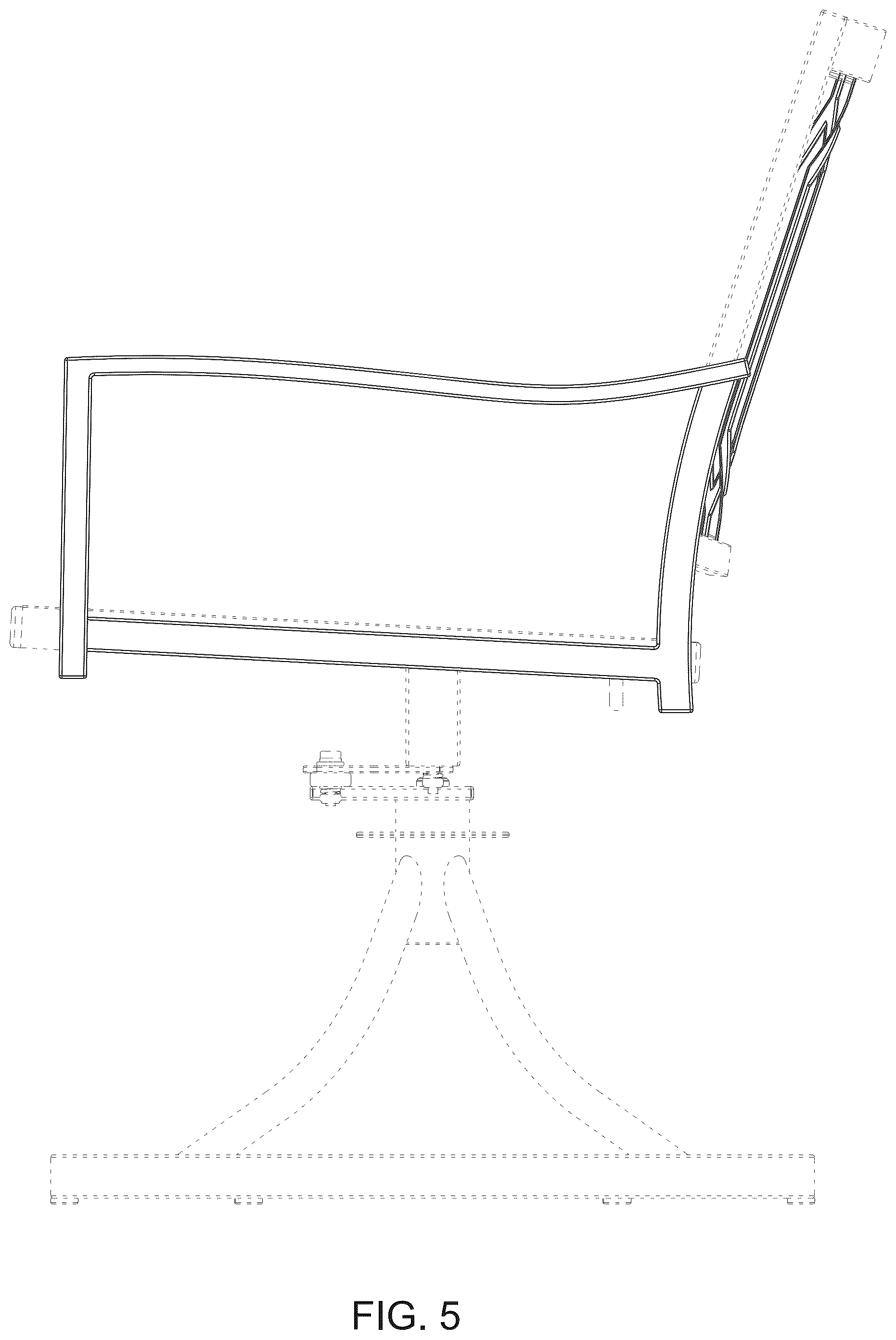 Patent USD1076484 Figure 5 – Swivel chair