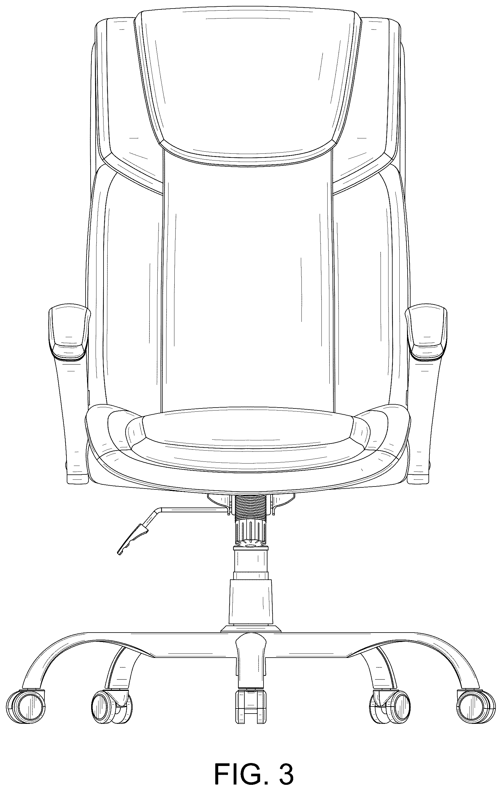 Patent USD1076486 Figure 3 – Chair