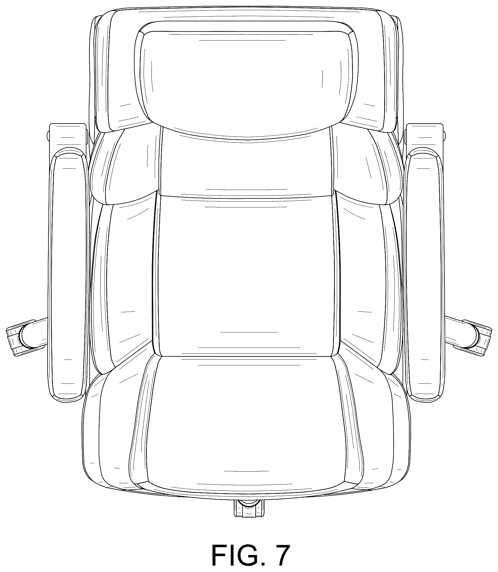 Patent USD1076486 Figure 7 – Chair