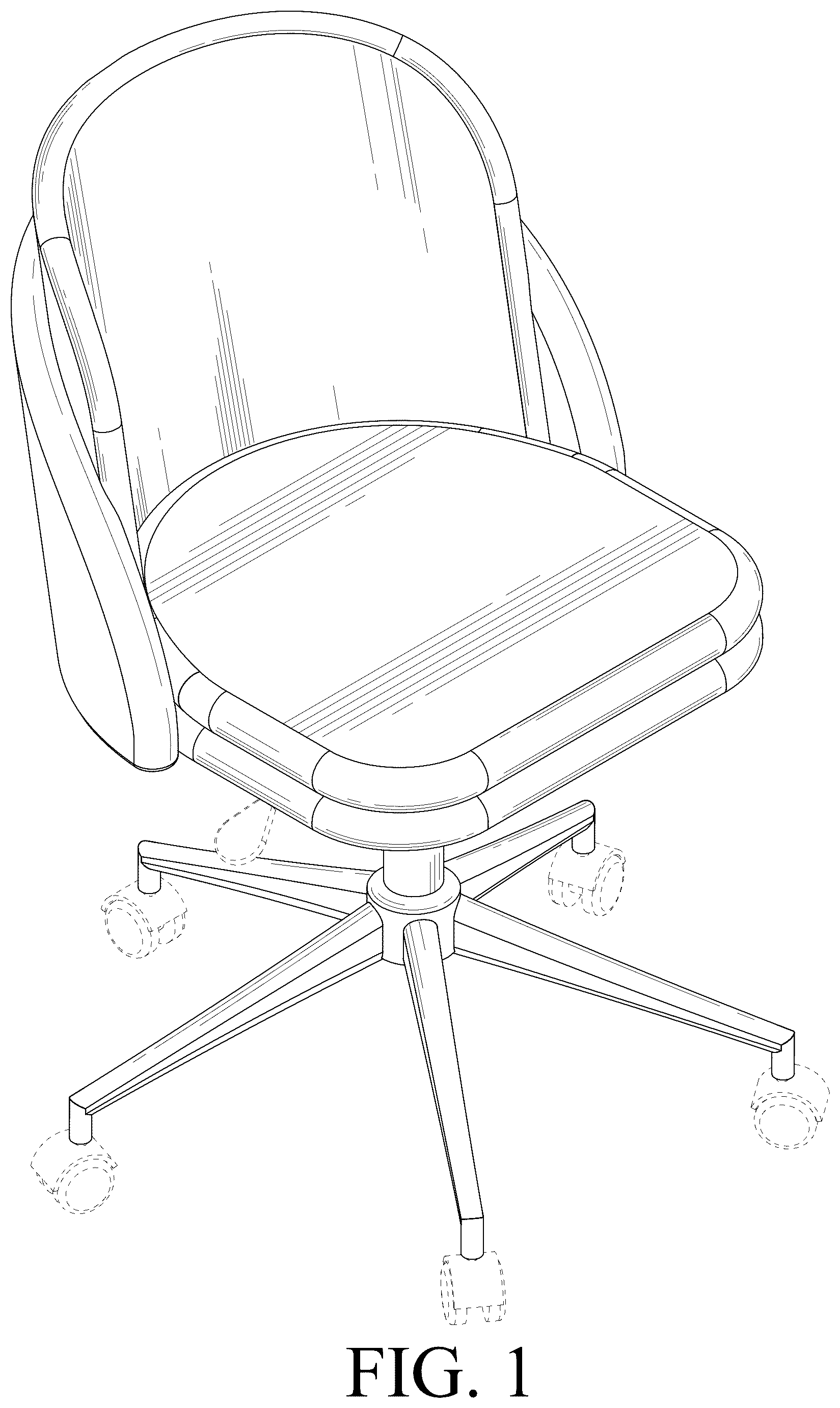 Patent USD1076487 — Chair — Figure 1