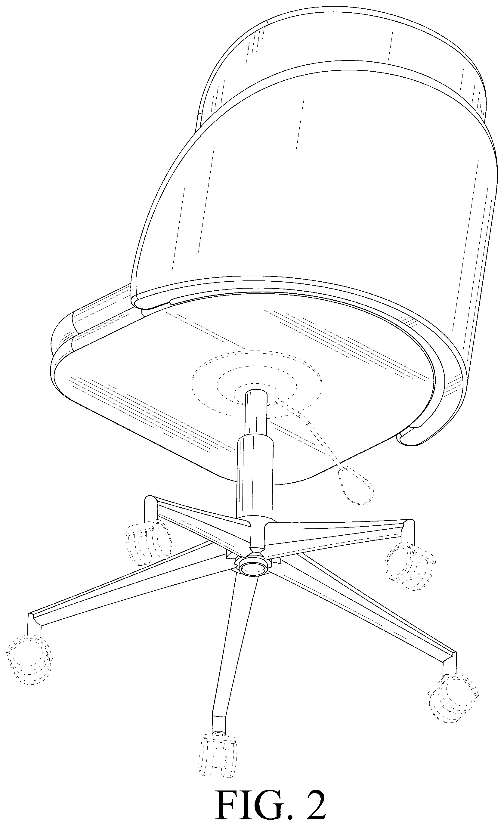 Patent USD1076487 Figure 2 – Chair