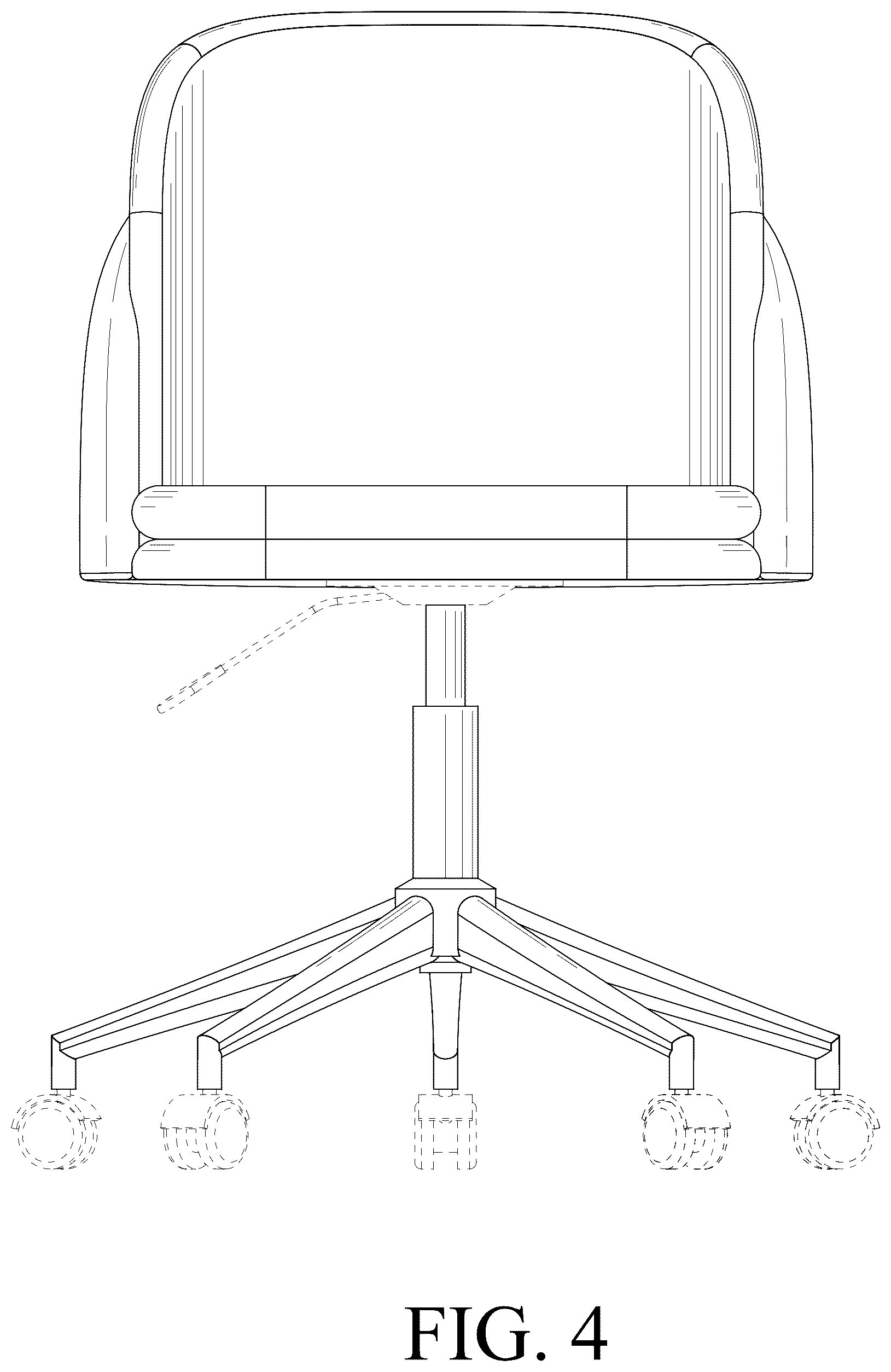 Patent USD1076487 Figure 4 – Chair