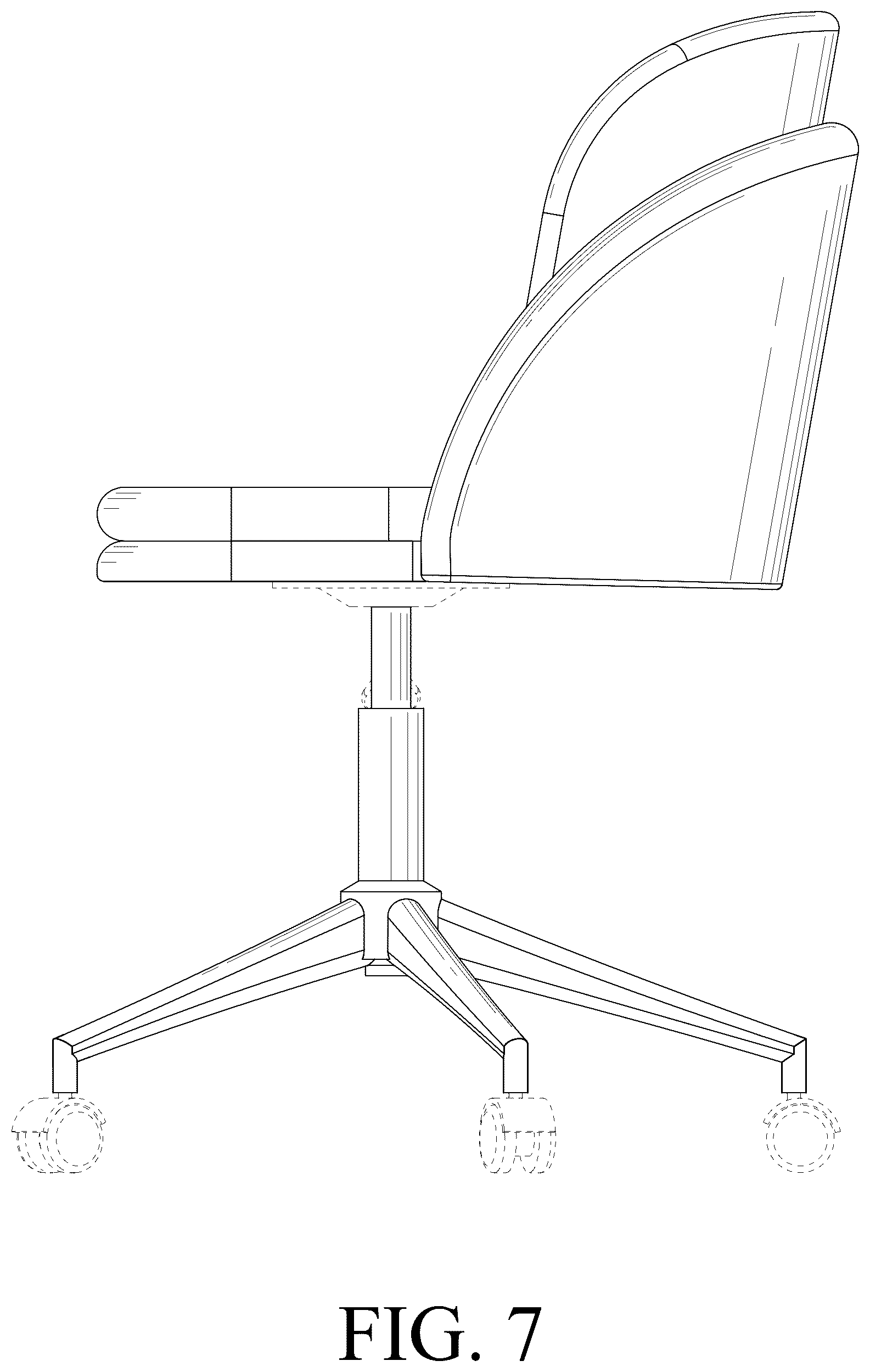 Patent USD1076487 Figure 7 – Chair