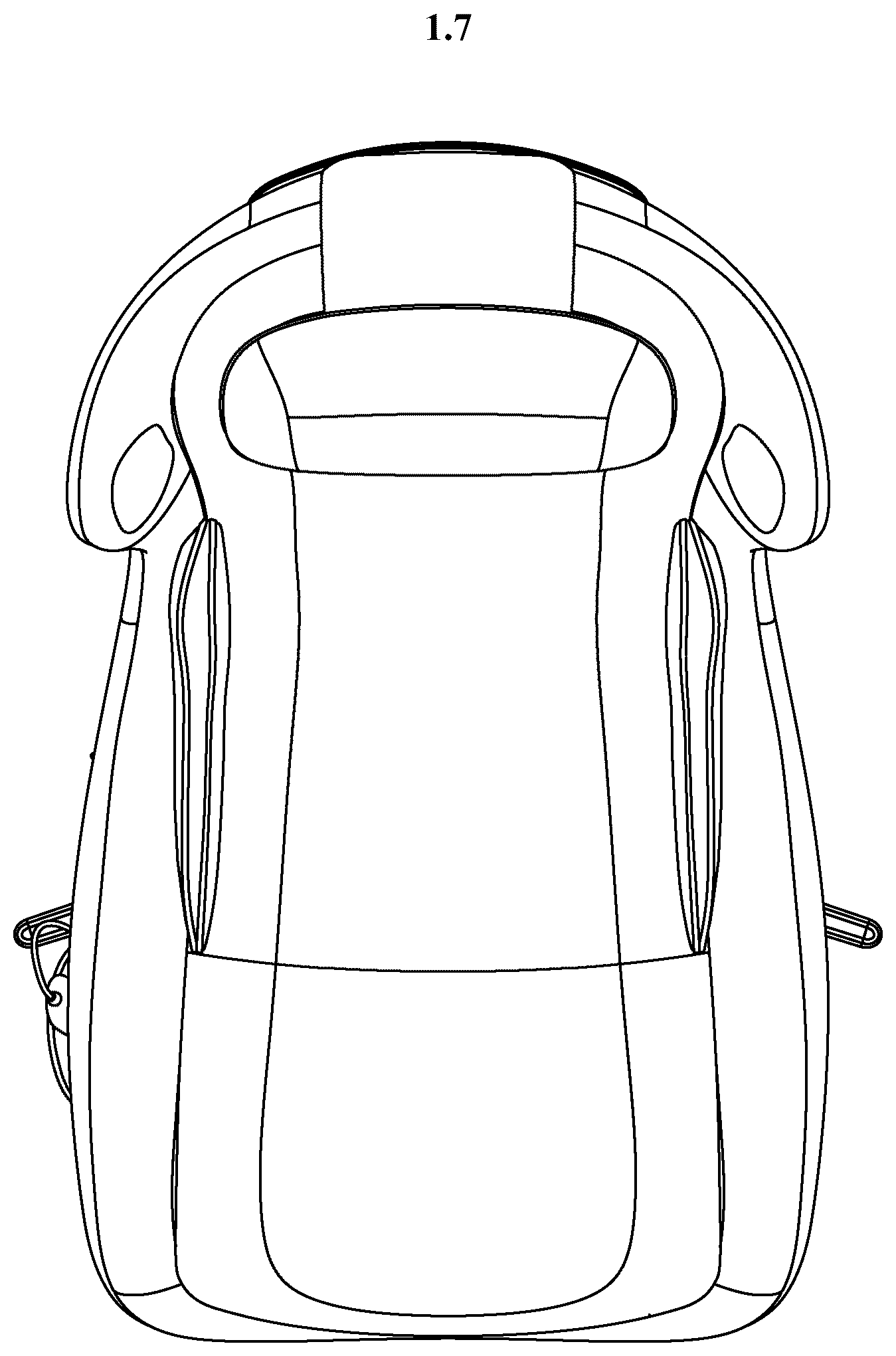 Patent USD1076488 Figure 7 – Massage armchair