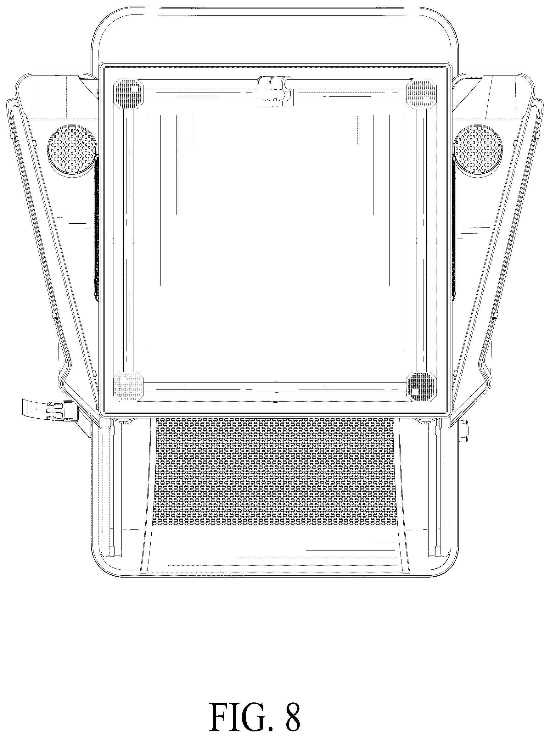 Patent USD1076489 Figure 8 – Chair with canopy