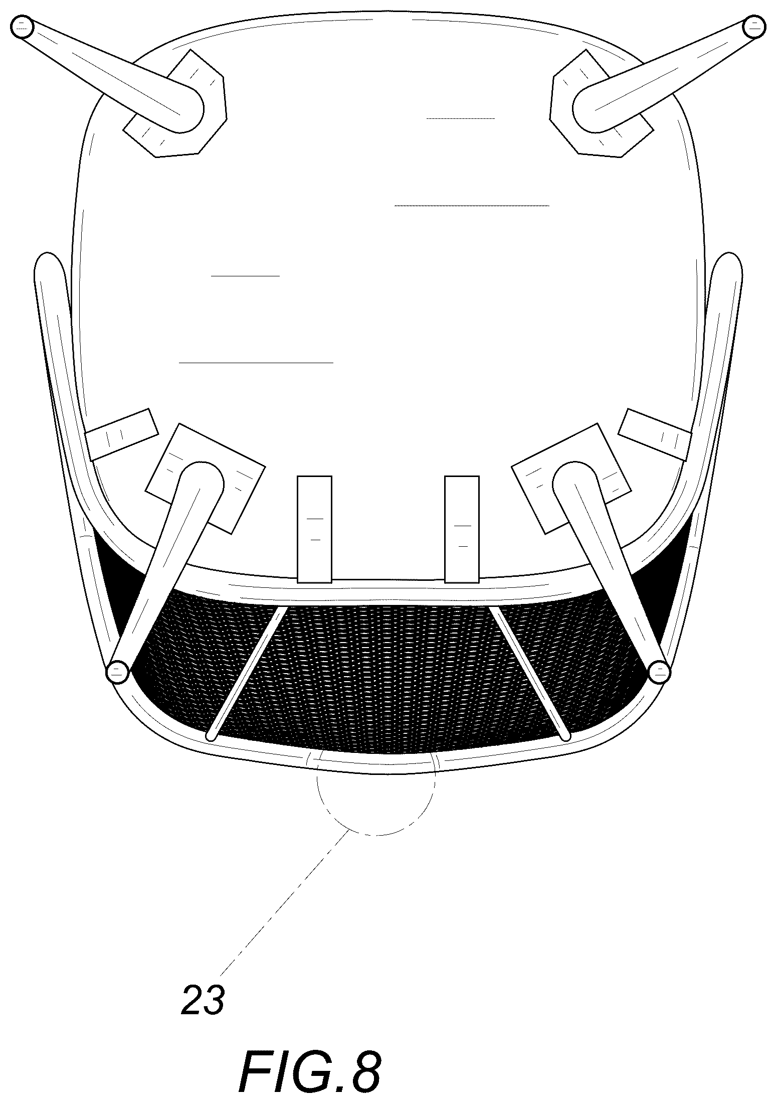 Patent USD1076490 Figure 8 – Chair