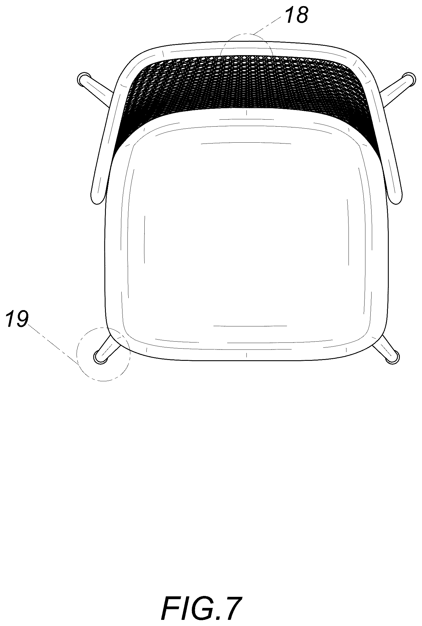 Patent USD1076491 Figure 7 – Chair