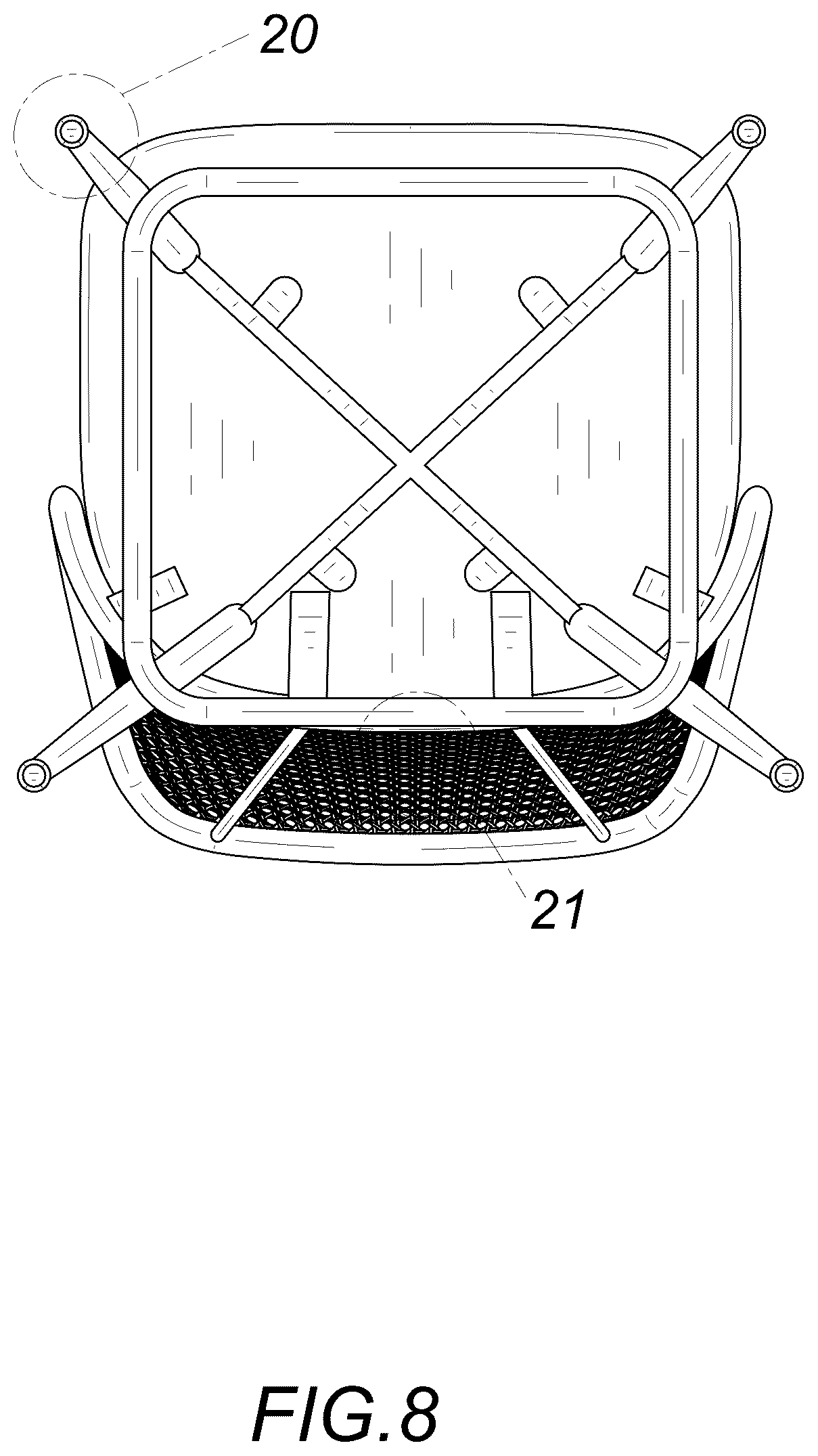 Patent USD1076491 Figure 8 – Chair