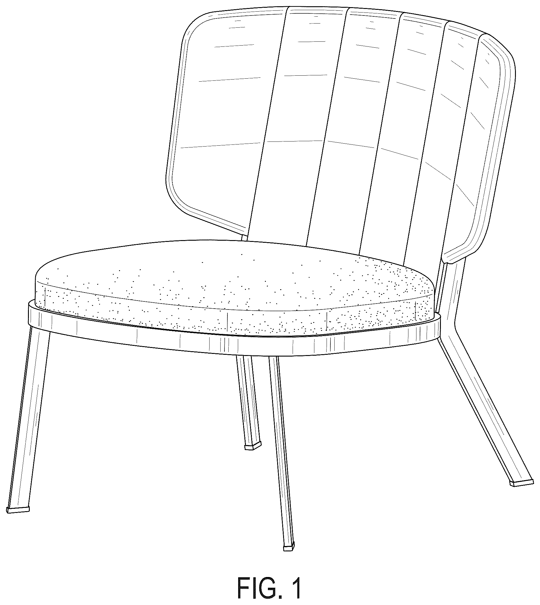 Patent USD1076492 — Lounge chair — Figure 1