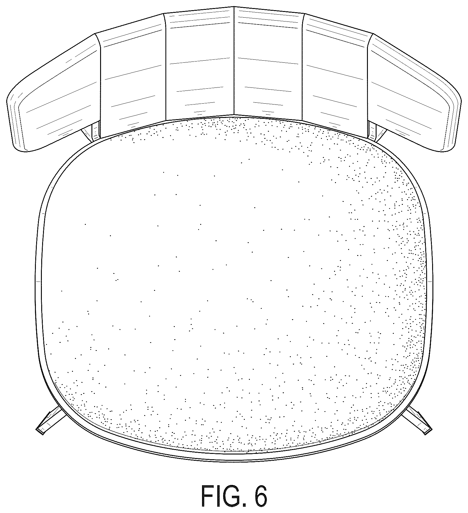 Patent USD1076492 Figure 6 – Lounge chair