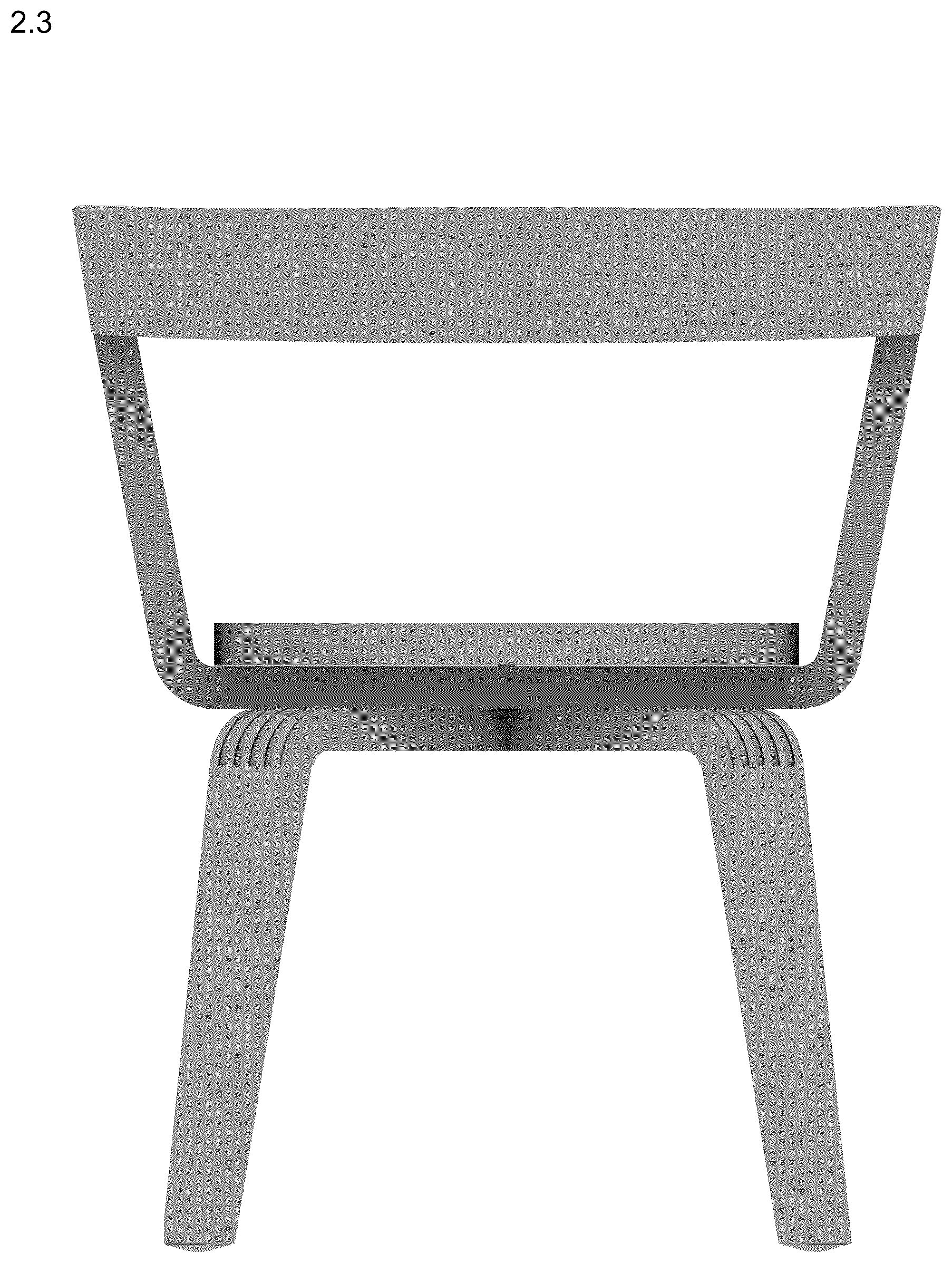 Patent USD1076493 Figure 3 – Armchair