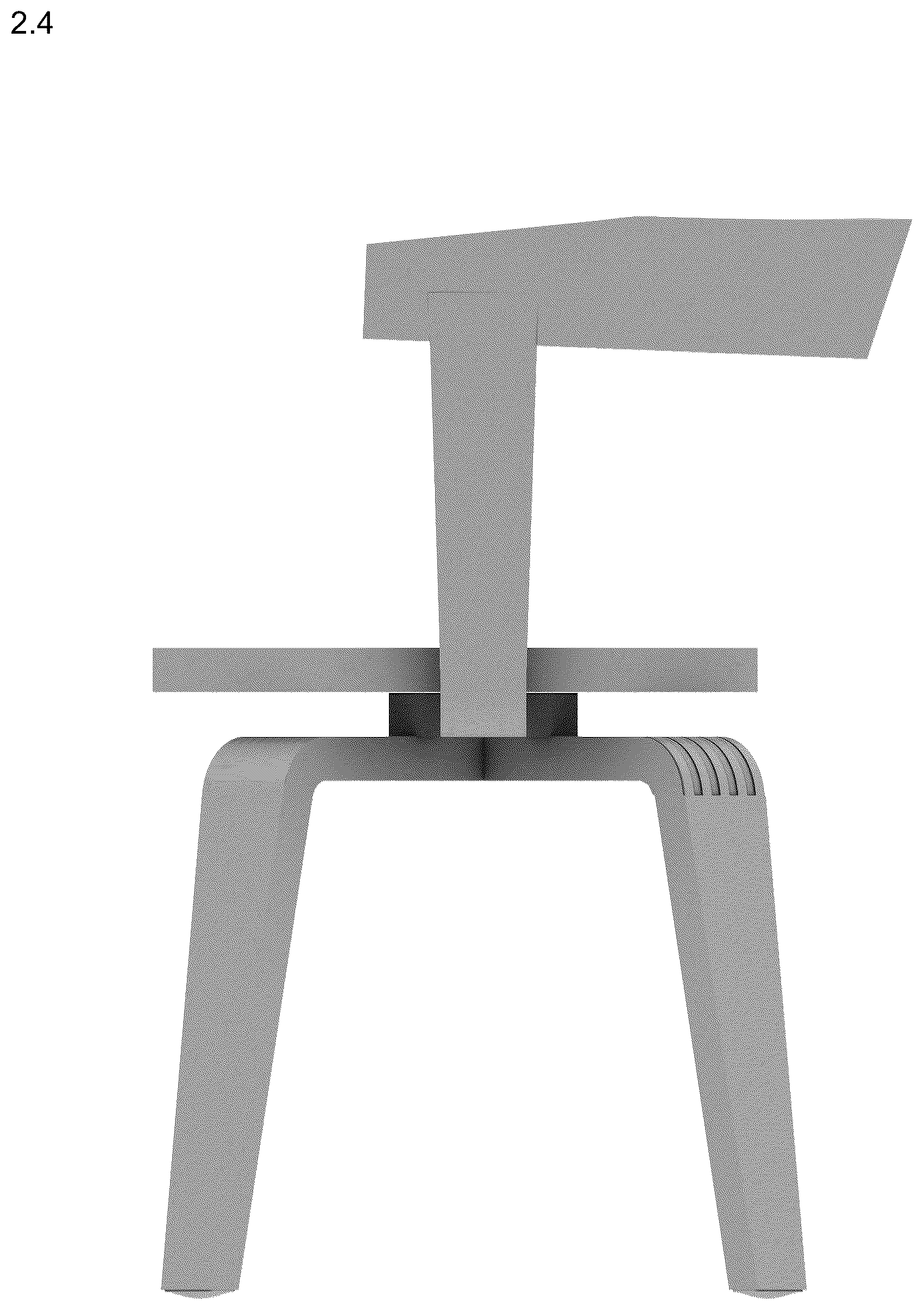Patent USD1076493 Figure 4 – Armchair