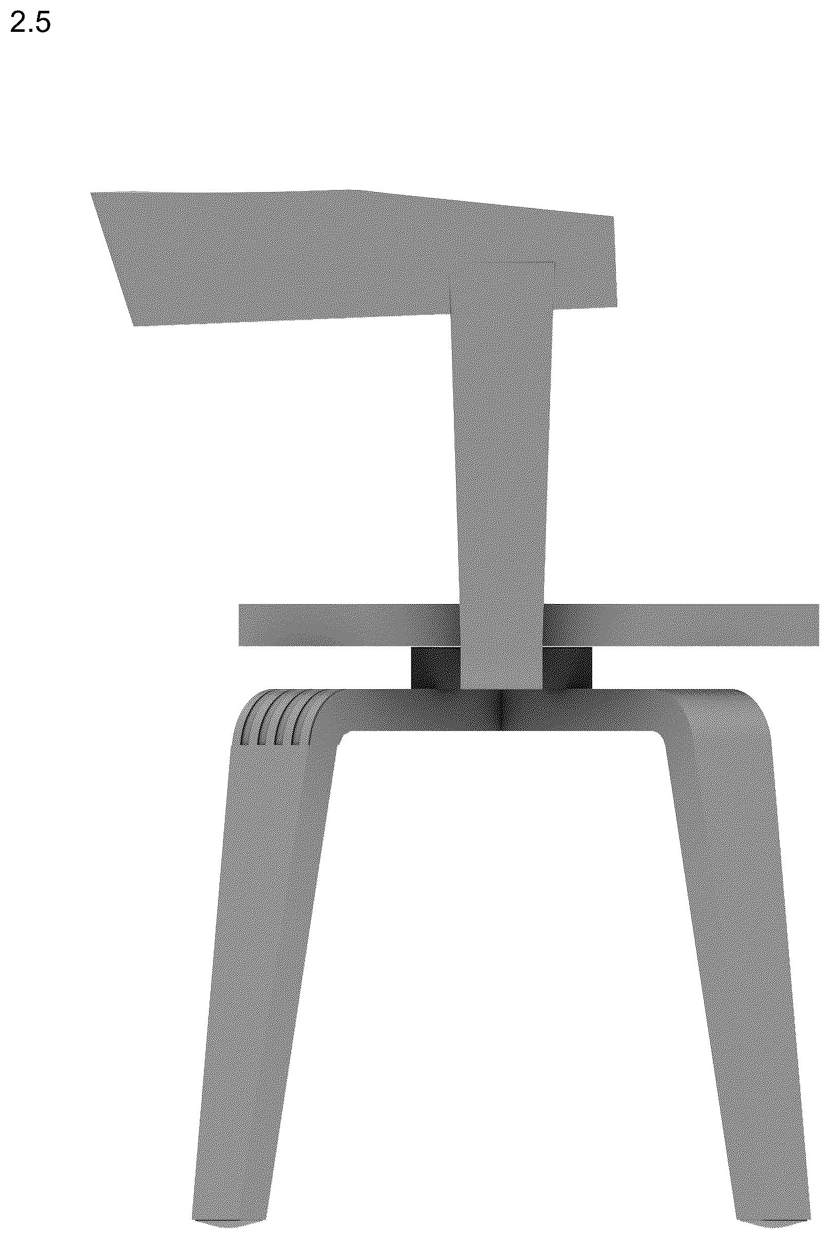 Patent USD1076493 Figure 5 – Armchair