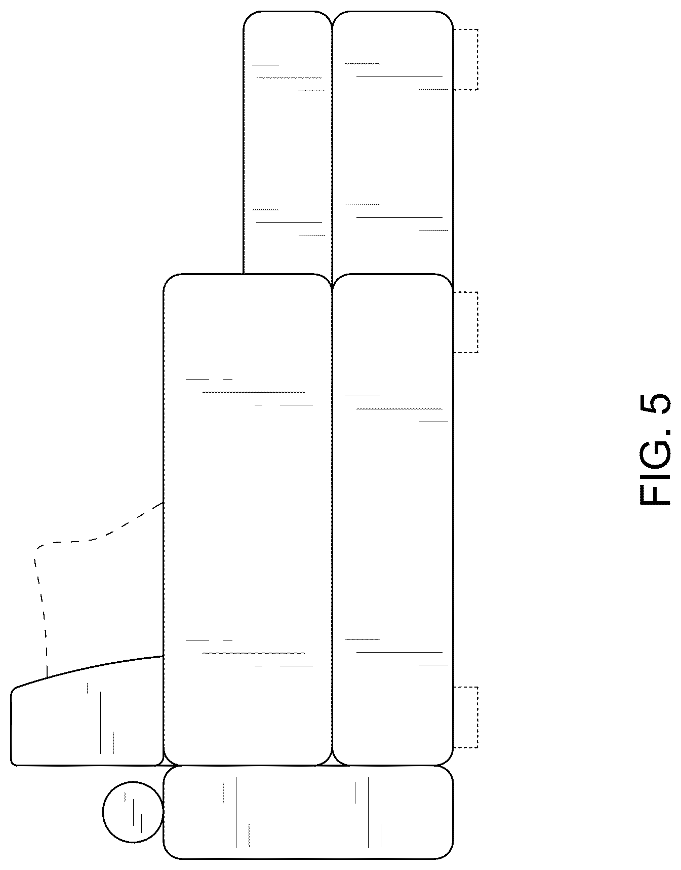 Patent USD1076497 Figure 5 – Sofa