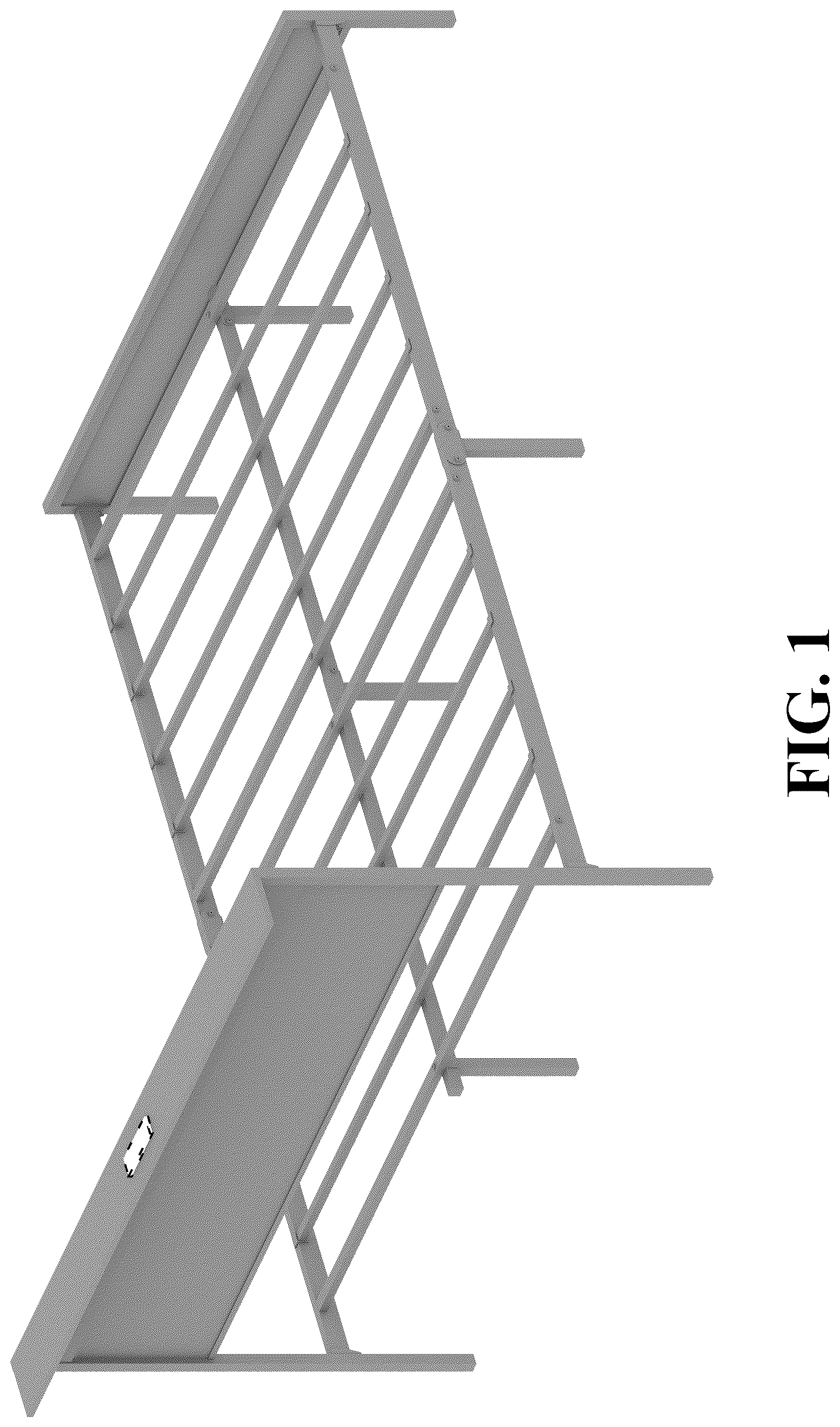 Patent USD1076498 Figure 1 – Bed frame