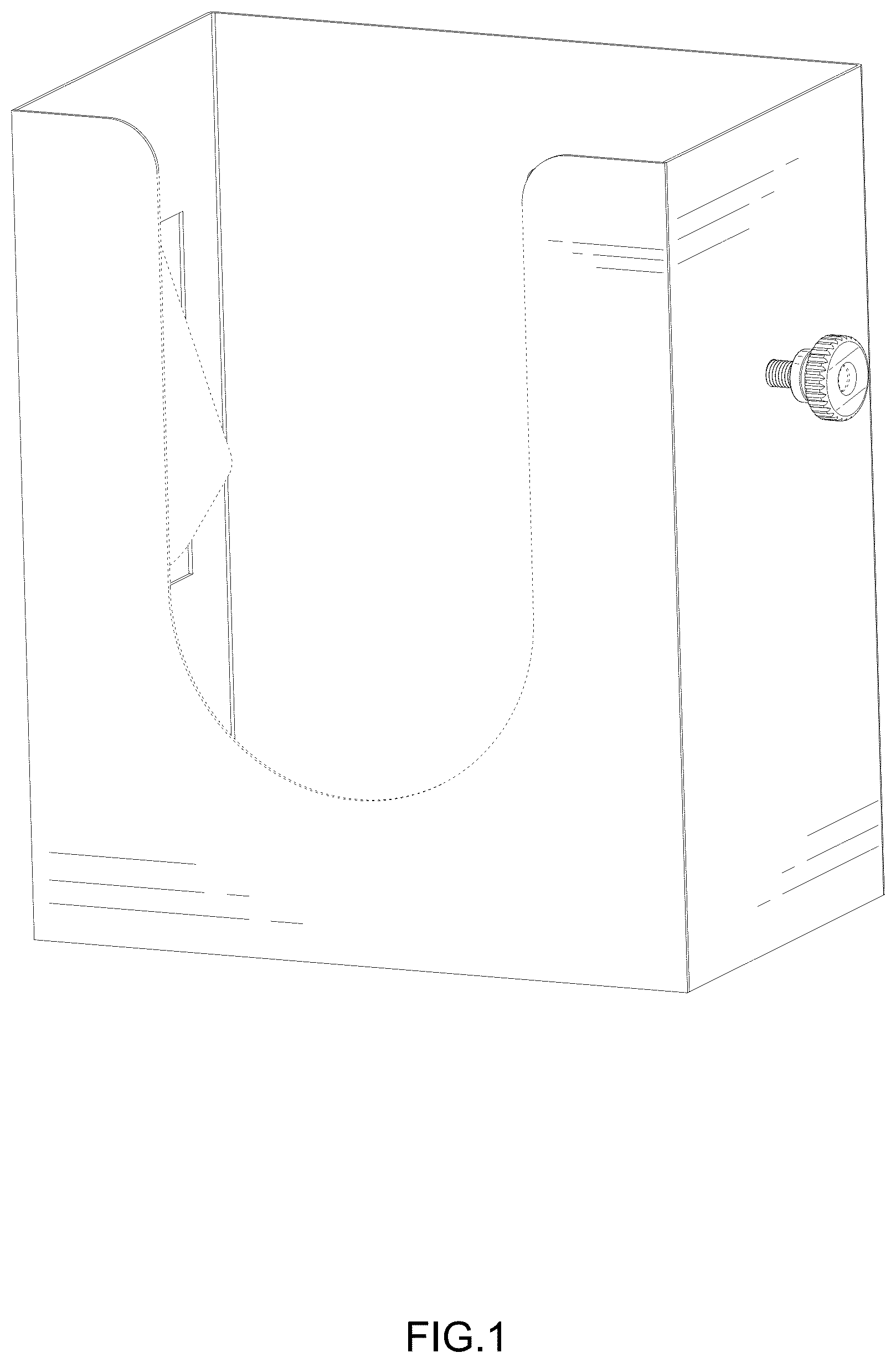 Patent USD1076500 Figure 1 – Magnetic glove box
