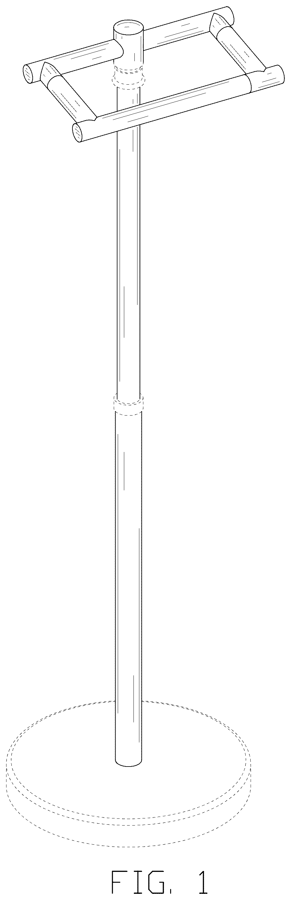 Patent USD1076501 Figure 1 – Toilet paper holder