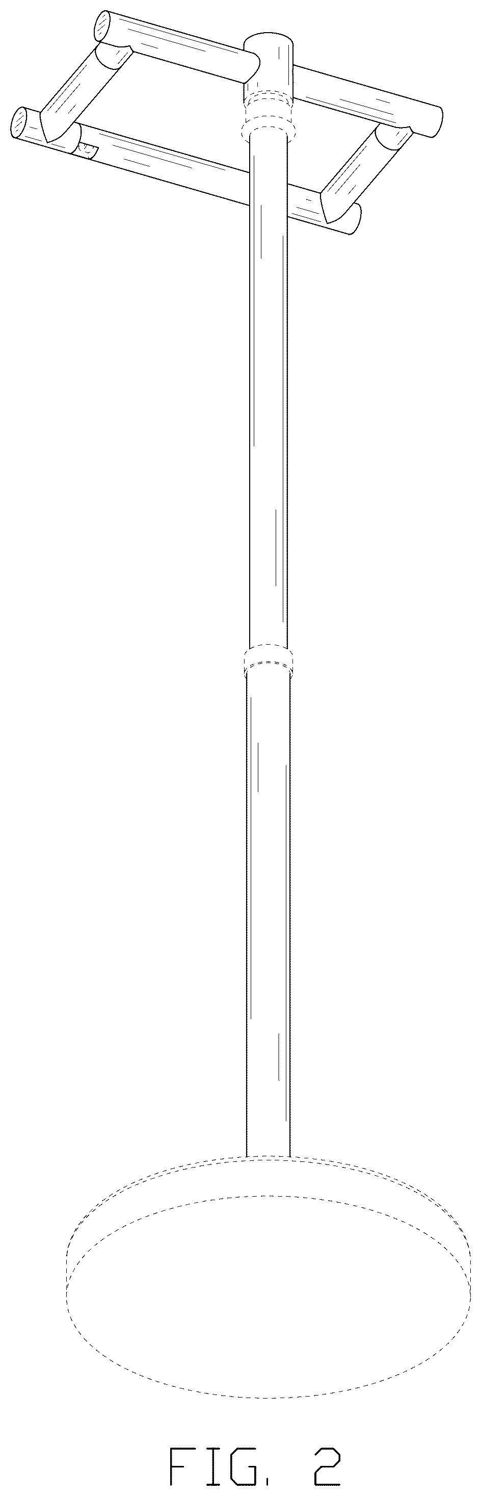 Patent USD1076501 Figure 2 – Toilet paper holder