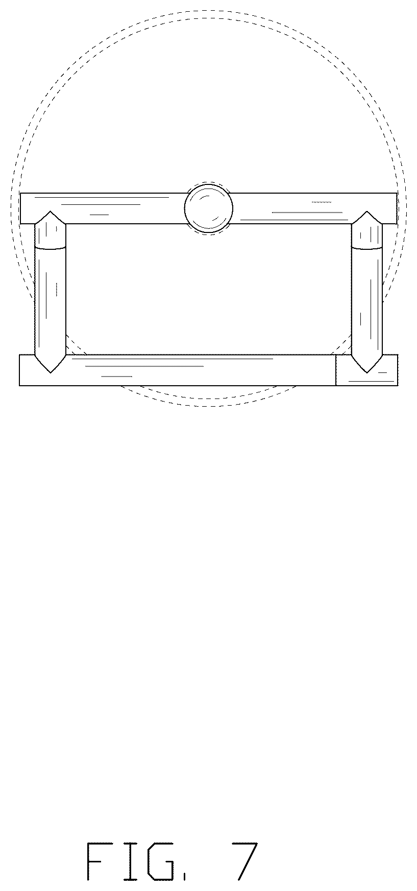 Patent USD1076501 Figure 7 – Toilet paper holder
