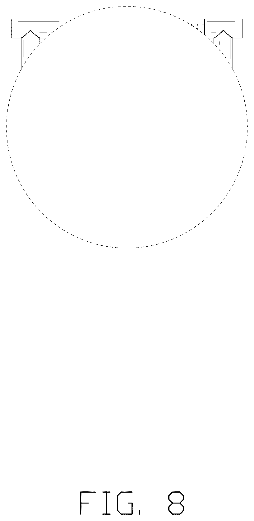 Patent USD1076501 Figure 8 – Toilet paper holder