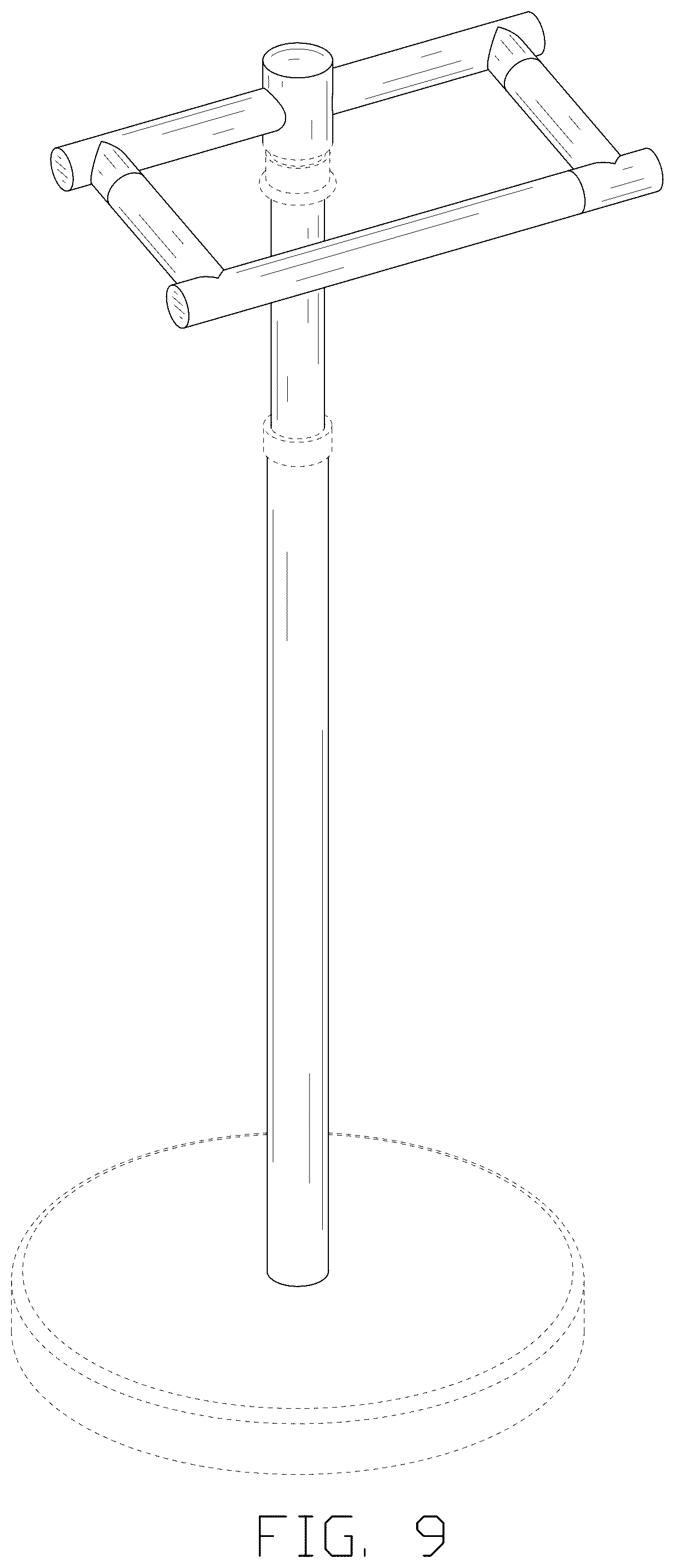 Patent USD1076501 Figure 9 – Toilet paper holder