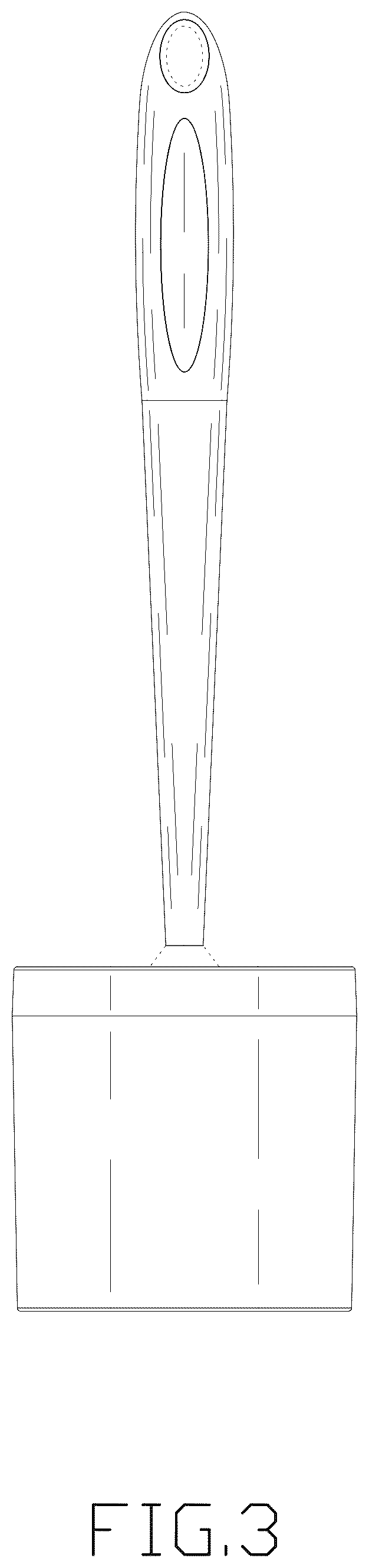 Patent USD1076503 Figure 3 – Toilet brush and holder set