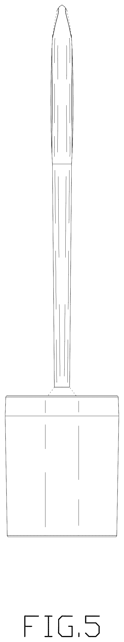 Patent USD1076503 Figure 5 – Toilet brush and holder set