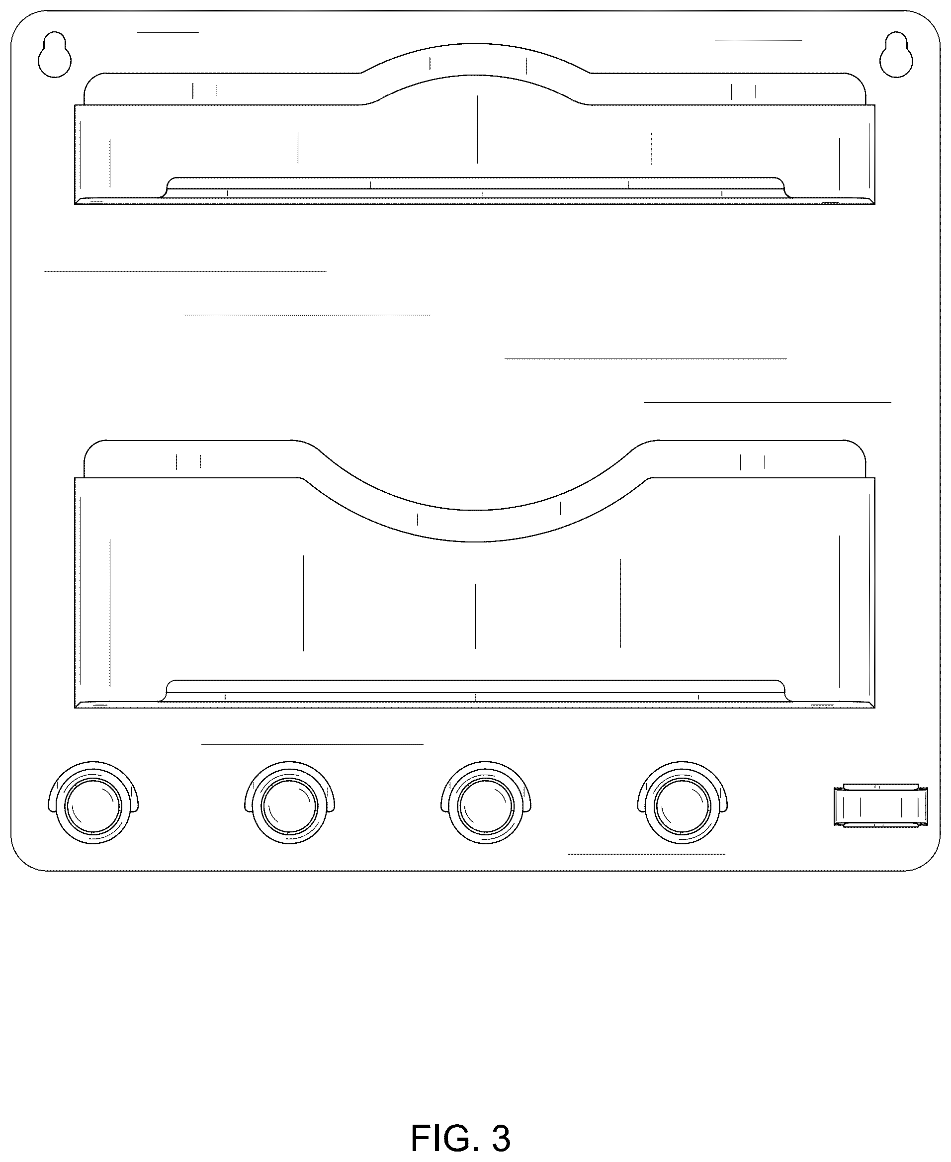 Patent USD1076504 Figure 3 – Wall rack
