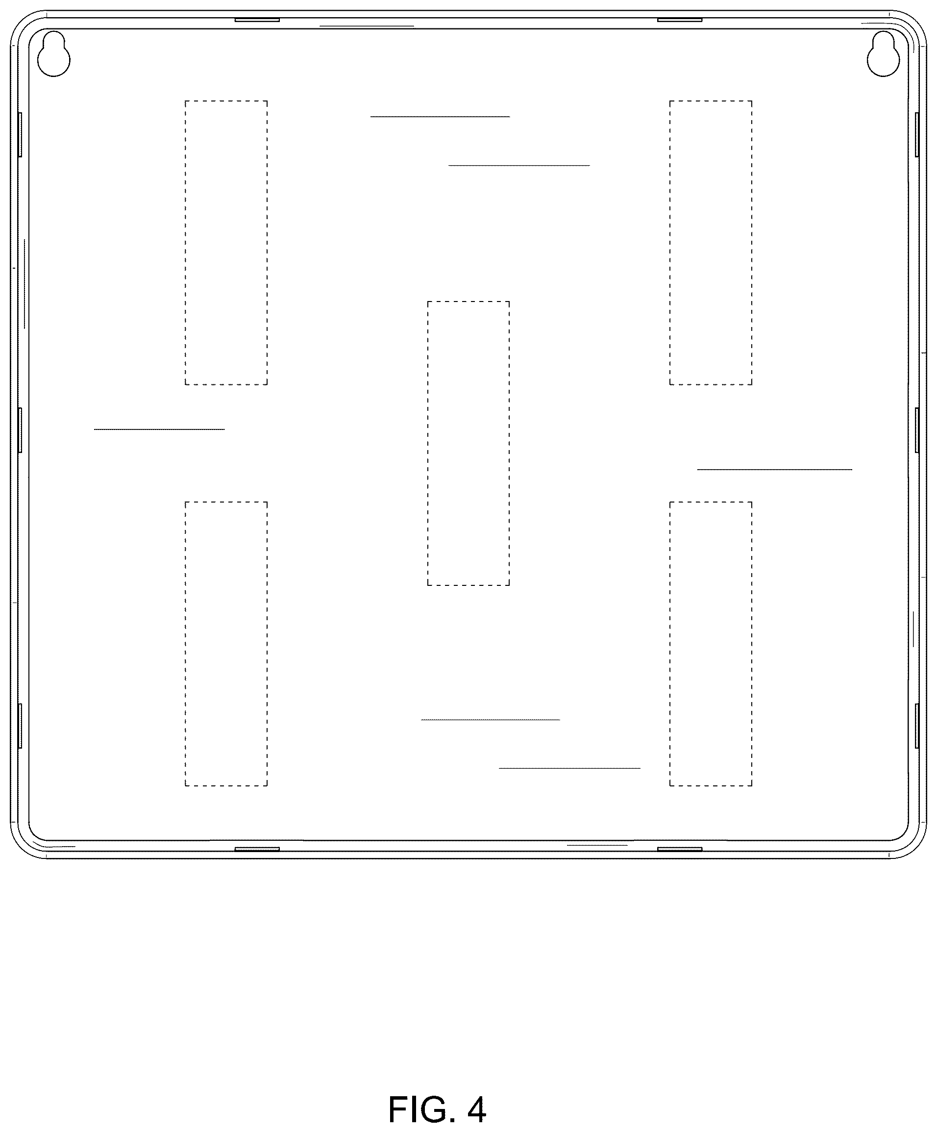 Patent USD1076504 Figure 4 – Wall rack