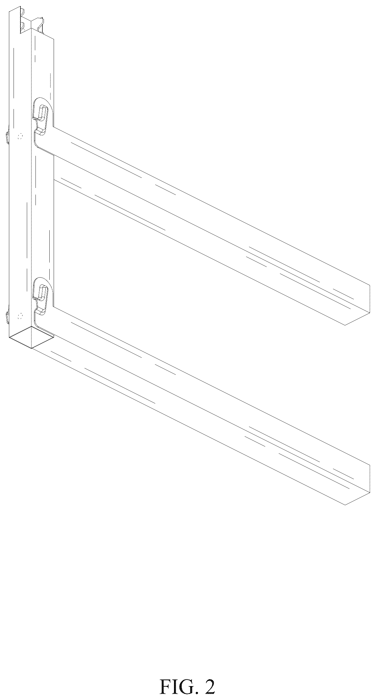 Patent USD1076505 Figure 2 – Storage rack