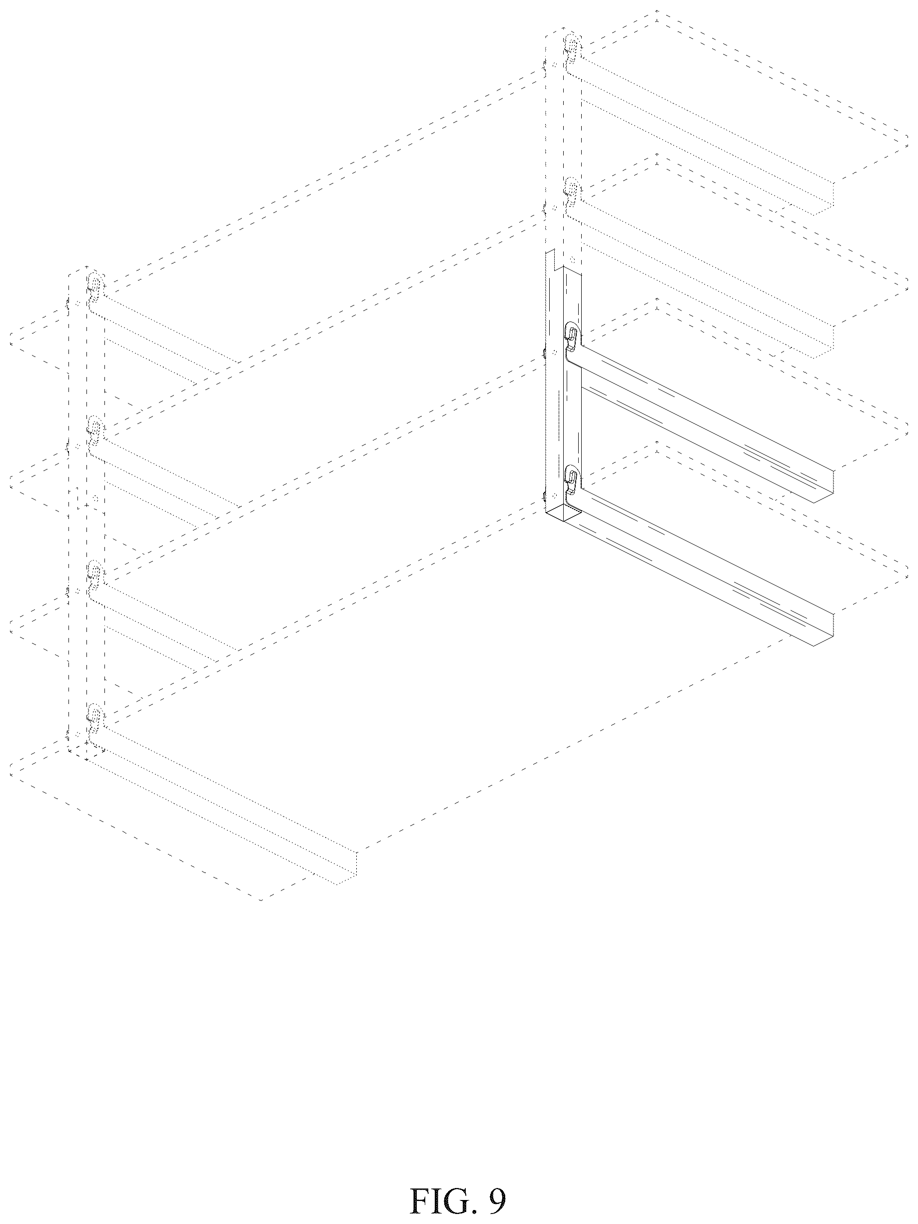 Patent USD1076505 Figure 9 – Storage rack